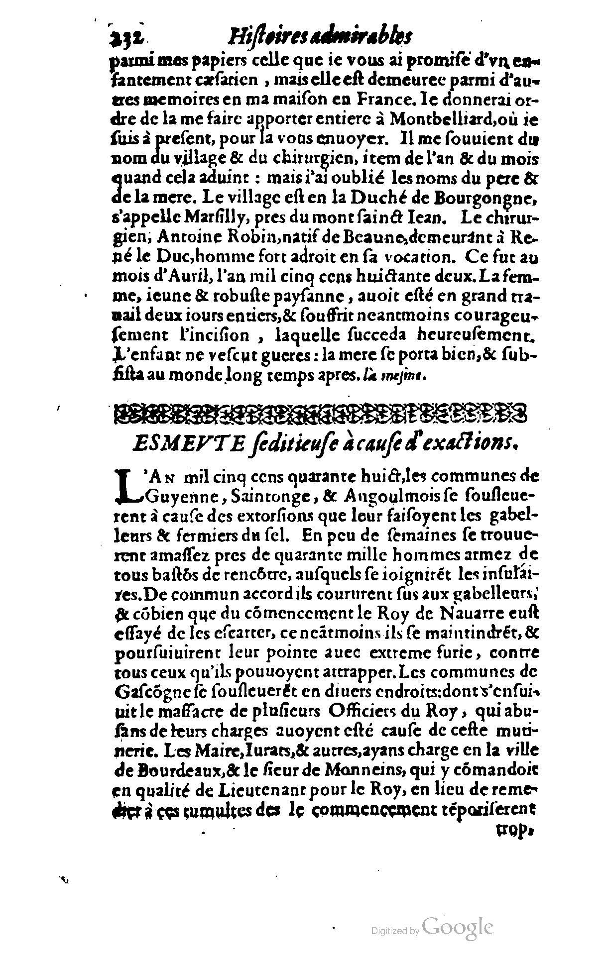 1620 - Samuel Crespin - Trésor d’histoires admirables et mémorables - BCU Lausanne 1620 - Samuel Crespin - Trésor d’histoires admirables et mémorables - BCU Lausanne