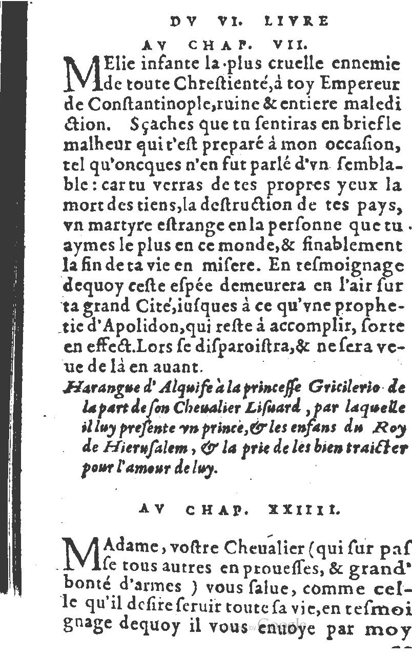 1582 - Jean Huguetan - Trésor des Amadis T. 1 - BM Lyon