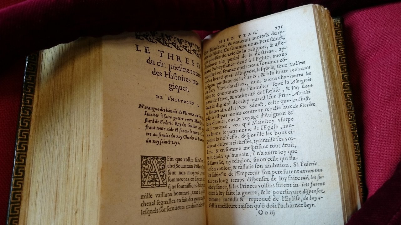 1581 - Pierre Le Voirier et Gervais Mallot - Trésor des histoires tragiques - BnF Richelieu