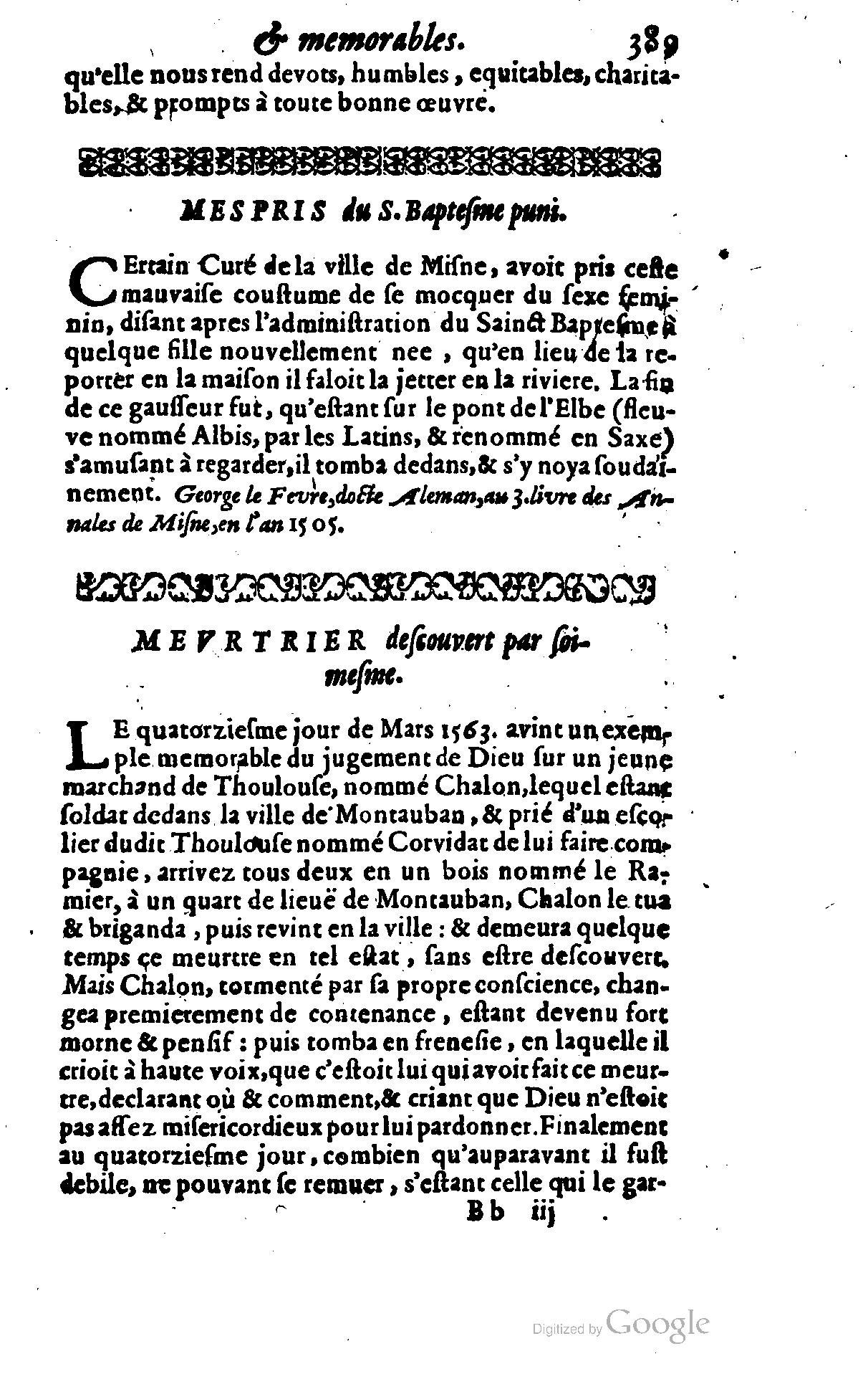 1628 - Jacques Crespin - Trésor d’histoires admirables et mémorables - BSB Munich