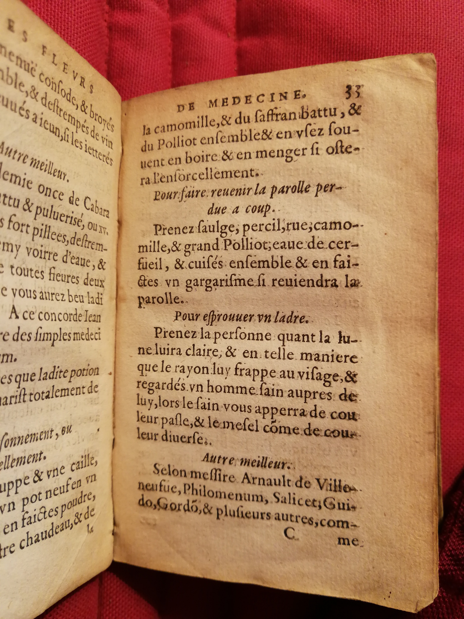 1586 - Benoît Rigaud - Trésor des fleurs et secrets de médecine - Sainte-Geneviève