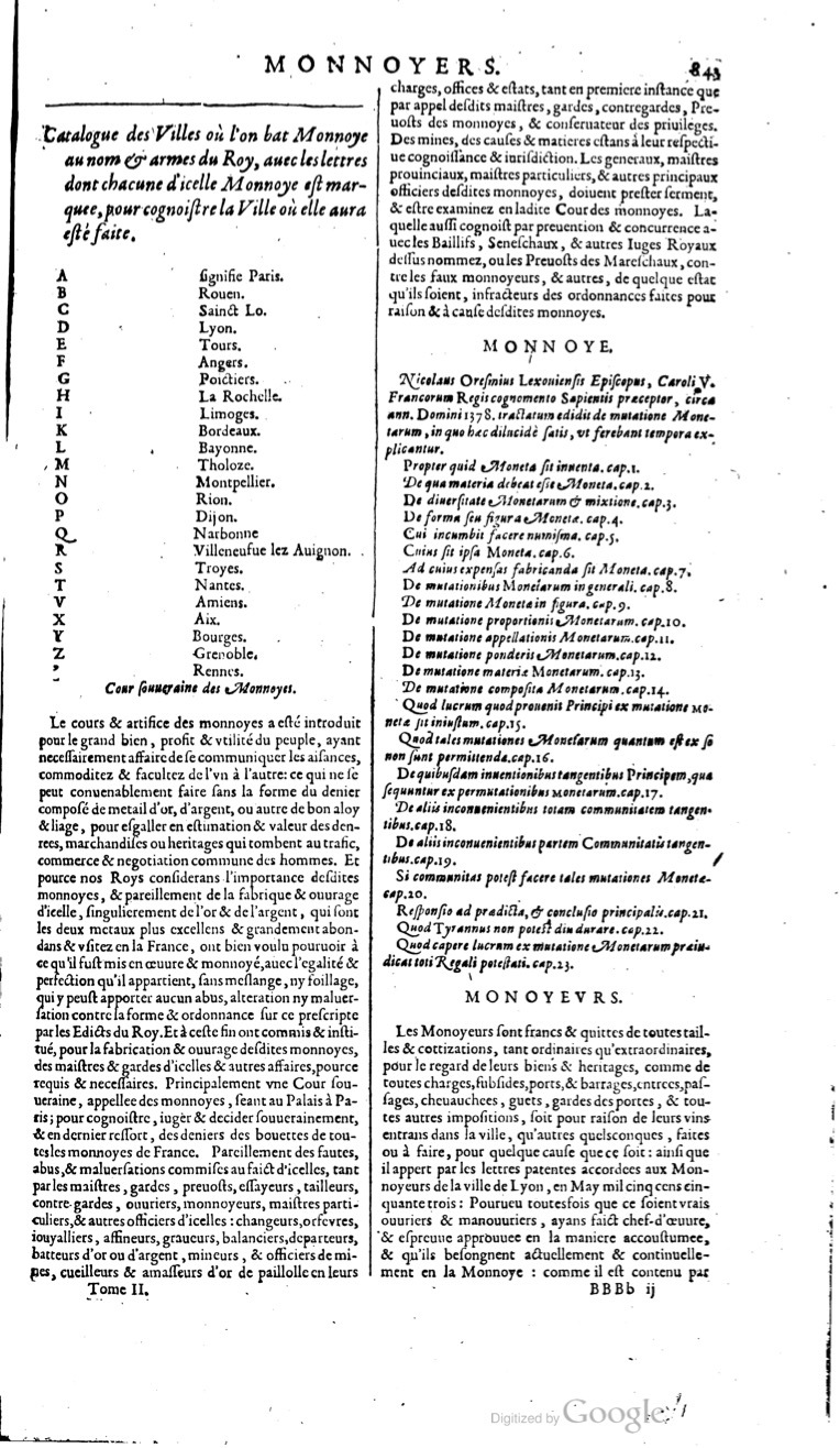 1629 - Veuve Nicolas Buon - Trésor du droit français (29620 T. 2) - BM Lyon