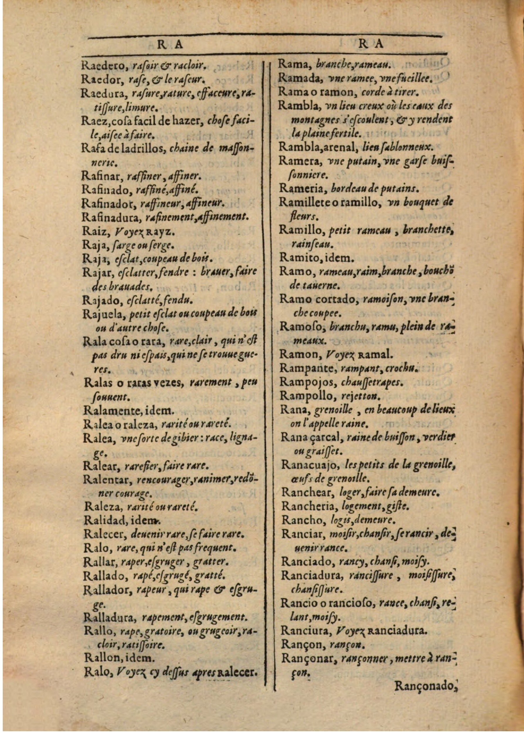 1607 - Marc Orry - Trésor des deux langues espagnole et française (Première partie) - BSB Munich 1607 - Marc Orry - Trésor des deux langues espagnole et française (Première partie) - BSB Munich