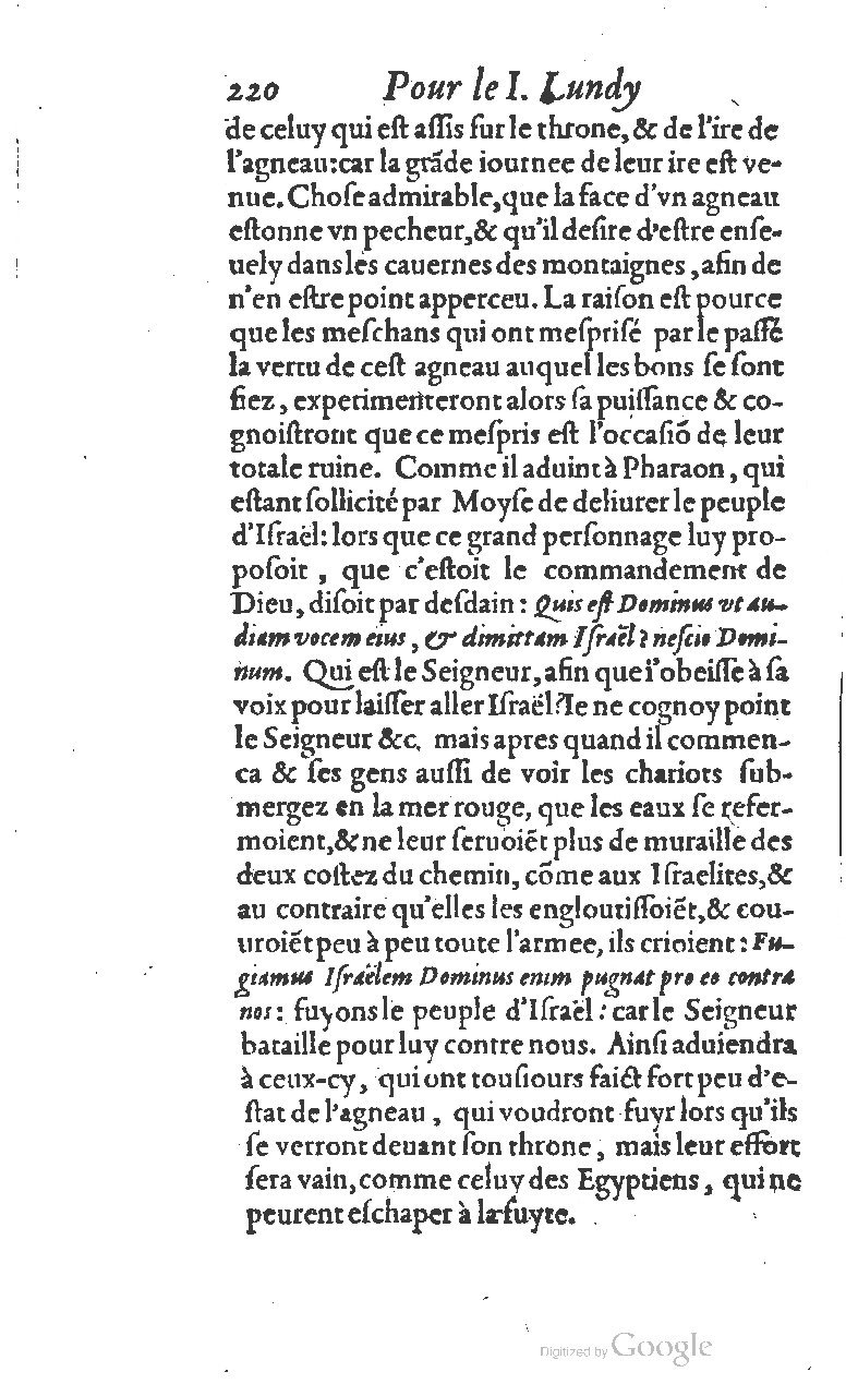 1607 - Nicolas Du Fossé - Trésor quadragésimal - T 01 - BM Lyon