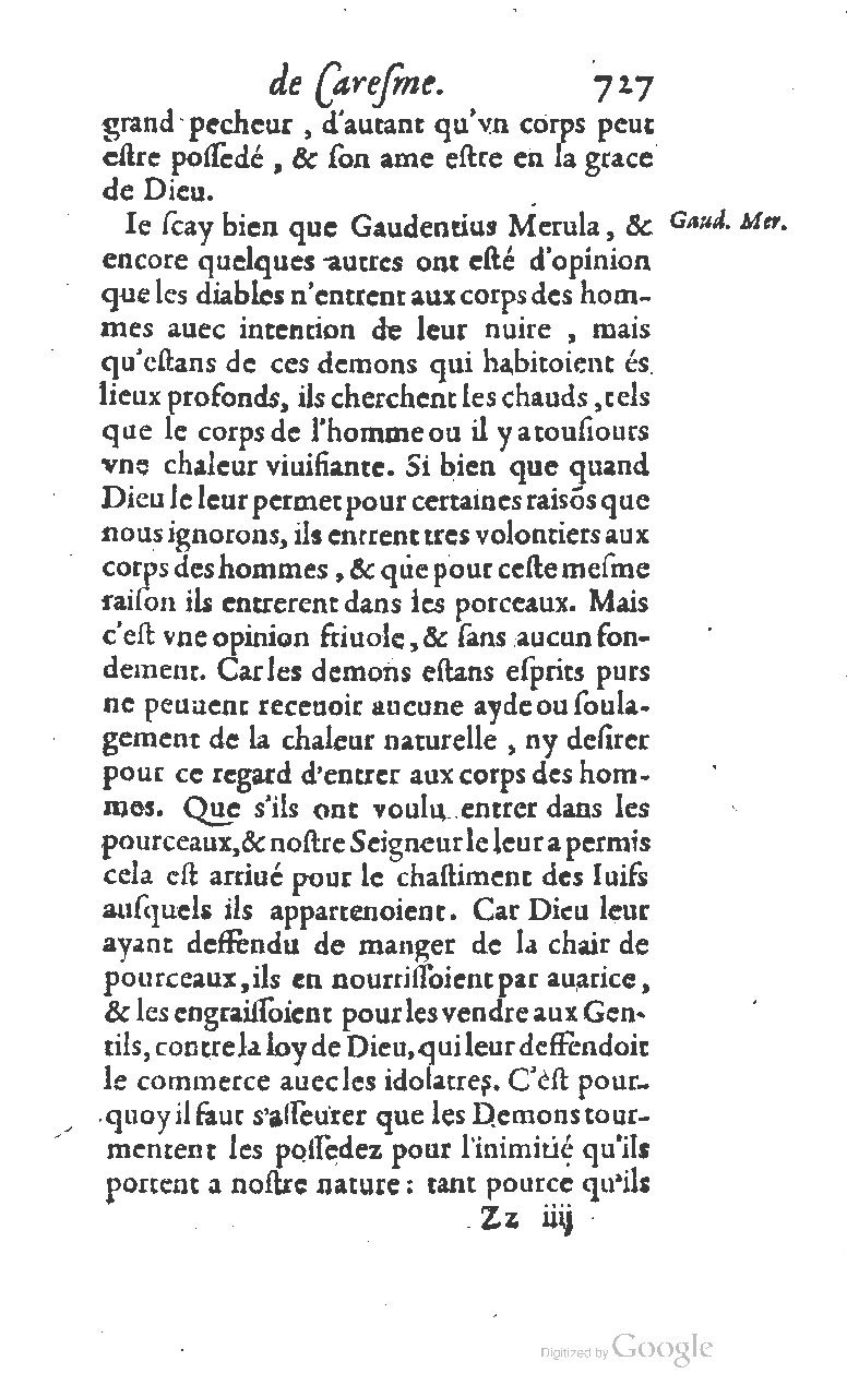 1607 - Nicolas Du Fossé - Trésor quadragésimal - T 01 - BM Lyon