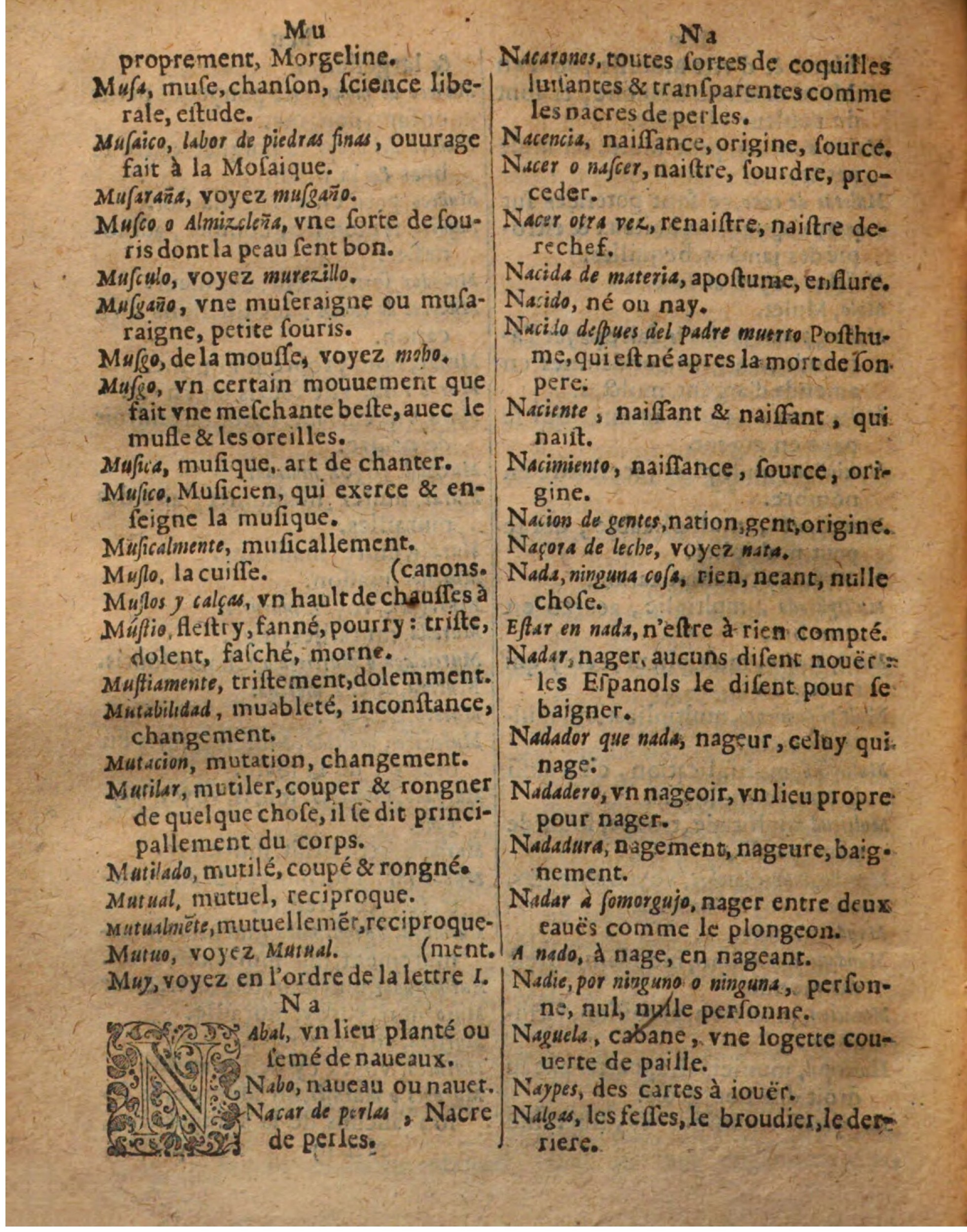 1625 - Hubert Antoine - Trésor des deux langues espagnole et française - Augsbourg
