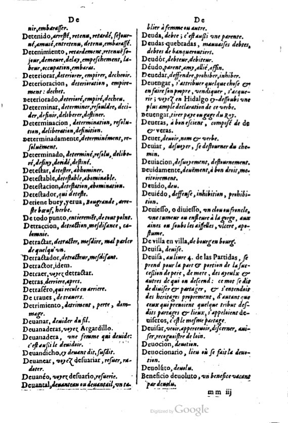 1621 - Adrian Tiffaine - Trésor des deux langues espagnole et française - BM Lyon