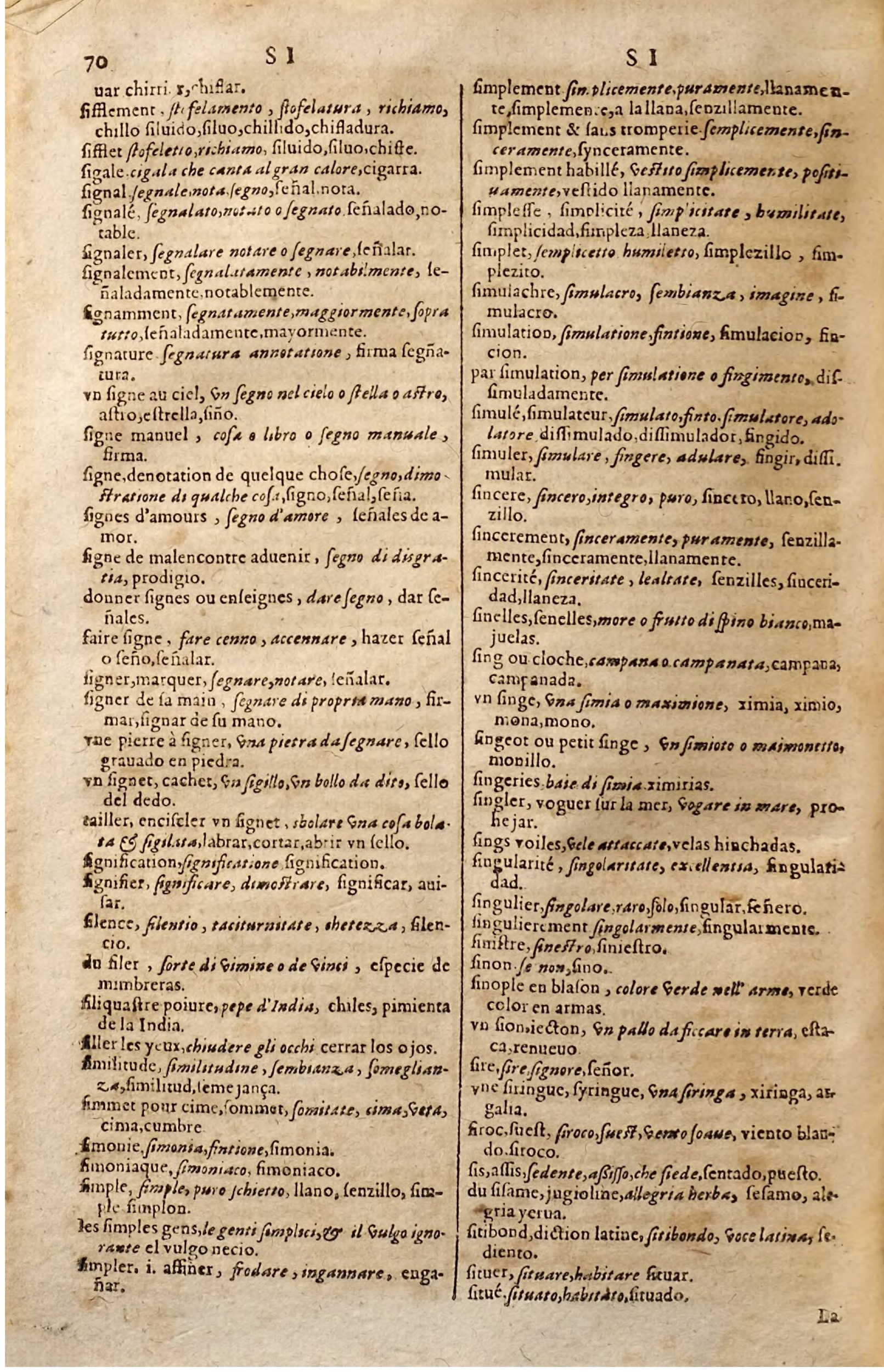 1627 - Jacques Crespin - Trésor des trois langues (Seconde partie) - Regensburg