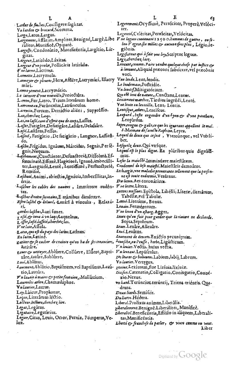 1585 - Simphorianum Beraud et Stephanum Michaëlem - Trésor des mots et traits français - Barcelone 1585 - Simphorianum Beraud et Stephanum Michaëlem - Trésor des mots et traits français - Barcelone
