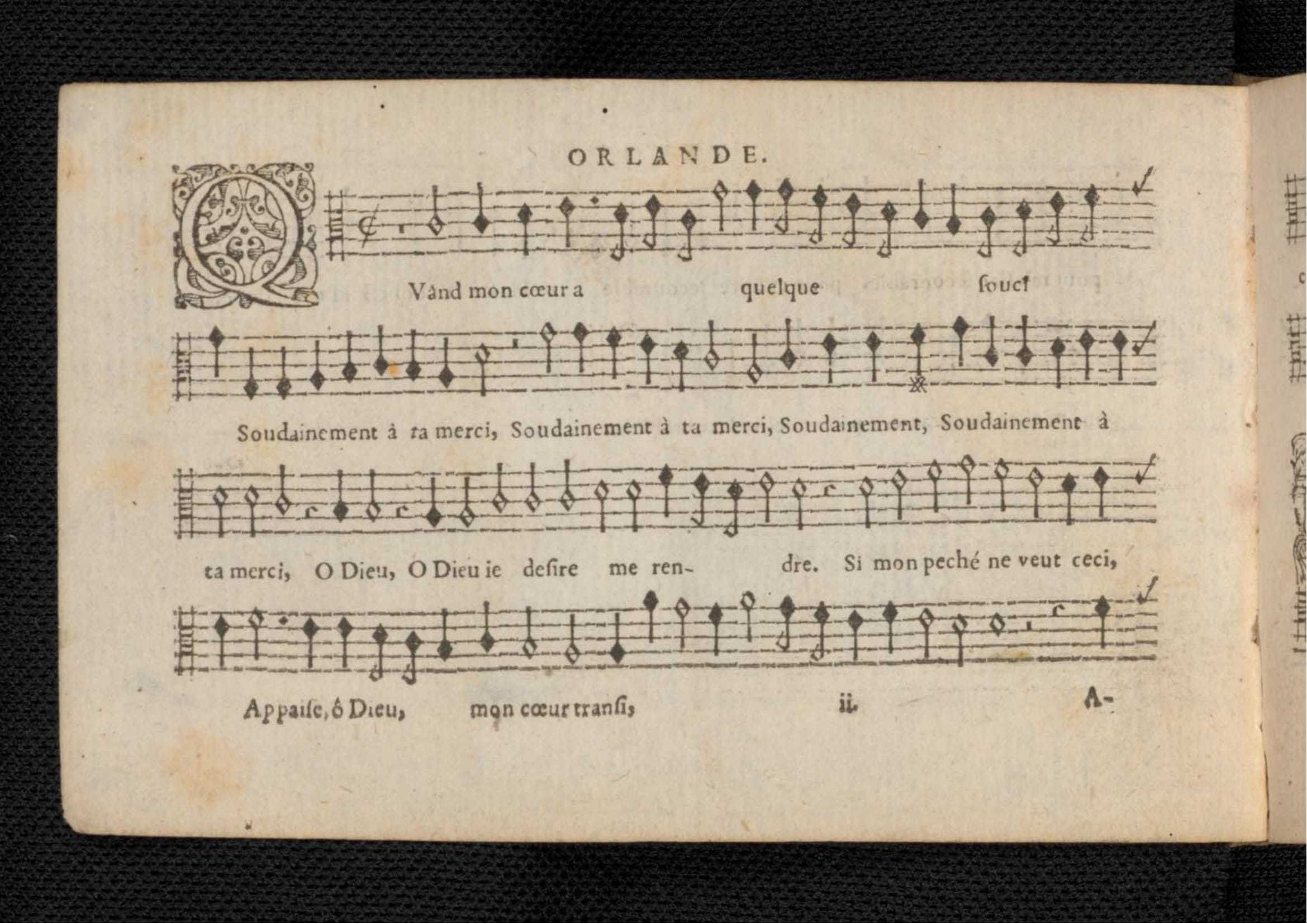 1576 - [Pierre de Saint-André] - Trésor de musique d’Orlande de Lassus Tenor - KBR Bruxelles