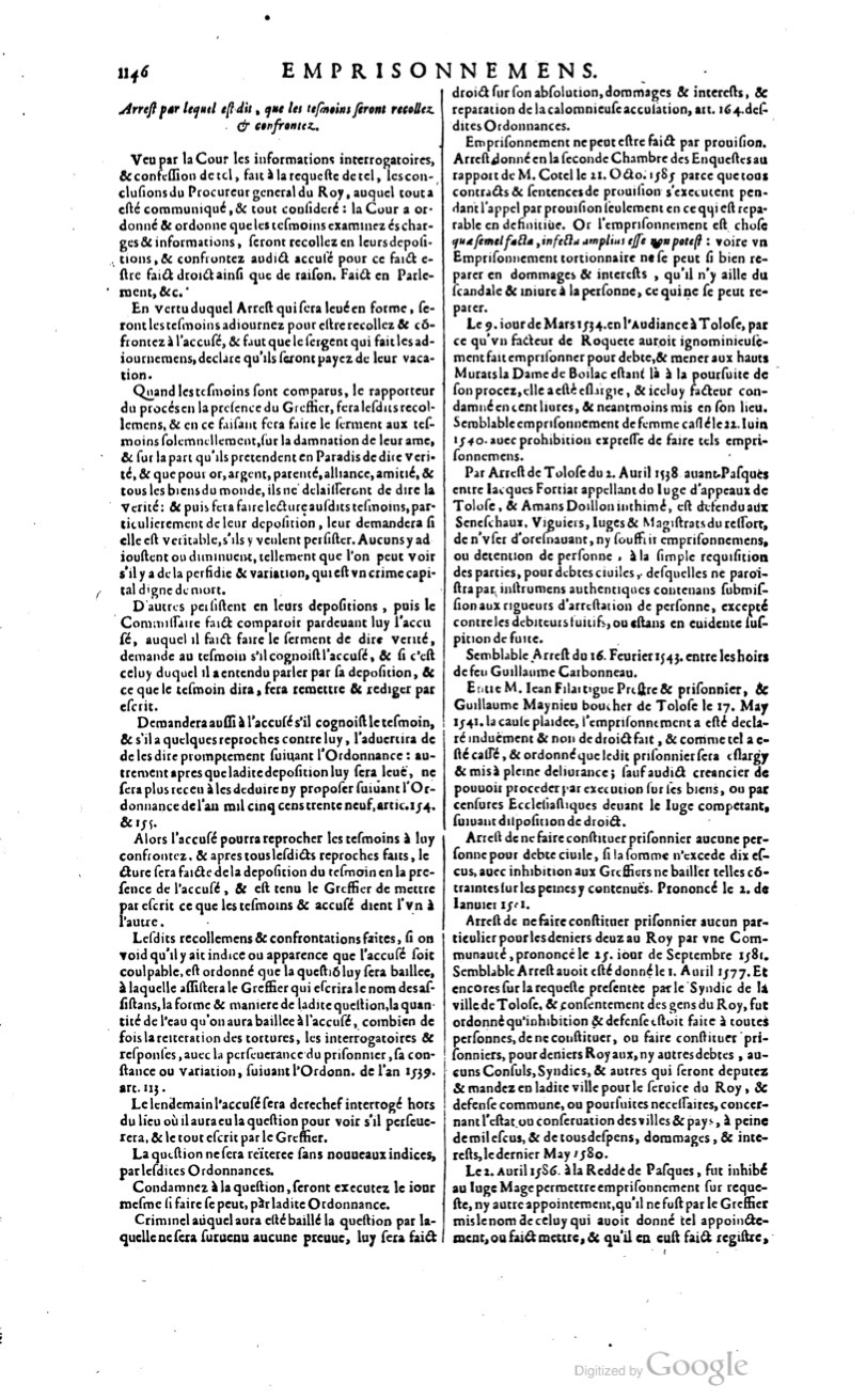 1629 - Veuve Nicolas Buon - Trésor du droit français (29620 T. 1) - BM Lyon