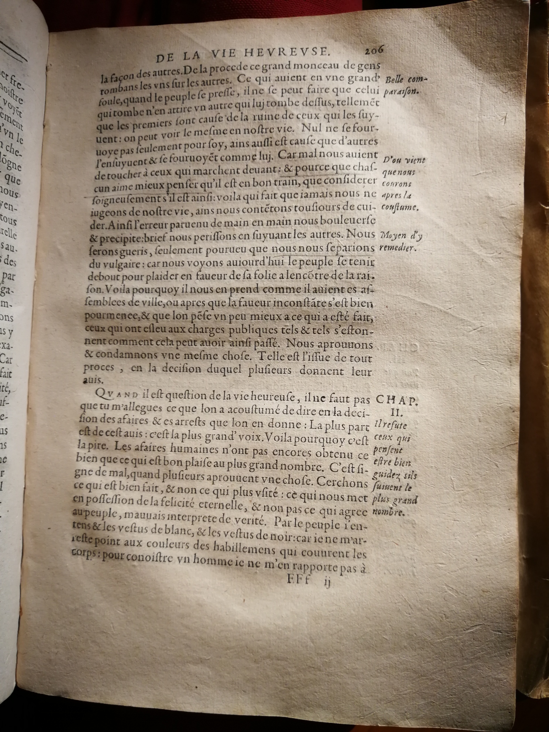 1595 - Jean Houzé - Œuvres morales et mêlées de Sénèque, Trésor de philosophie morale - T. 1 - BnF