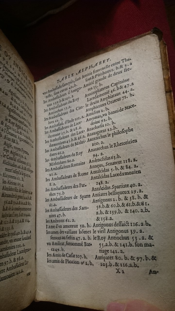 1568 - Willem Silvius - Trésor des vies de Plutarque - BnF