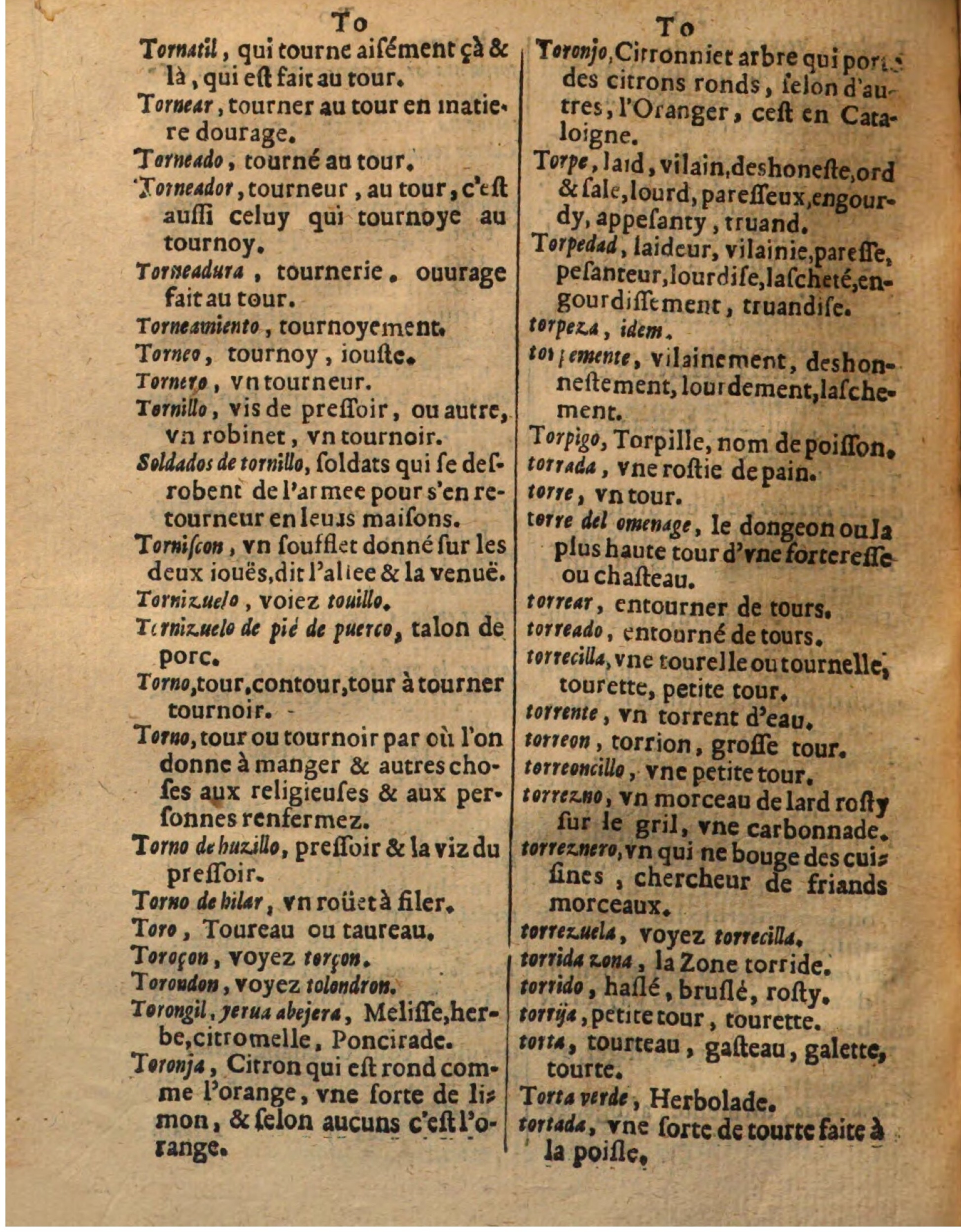 1625 - Hubert Antoine - Trésor des deux langues espagnole et française - Augsbourg