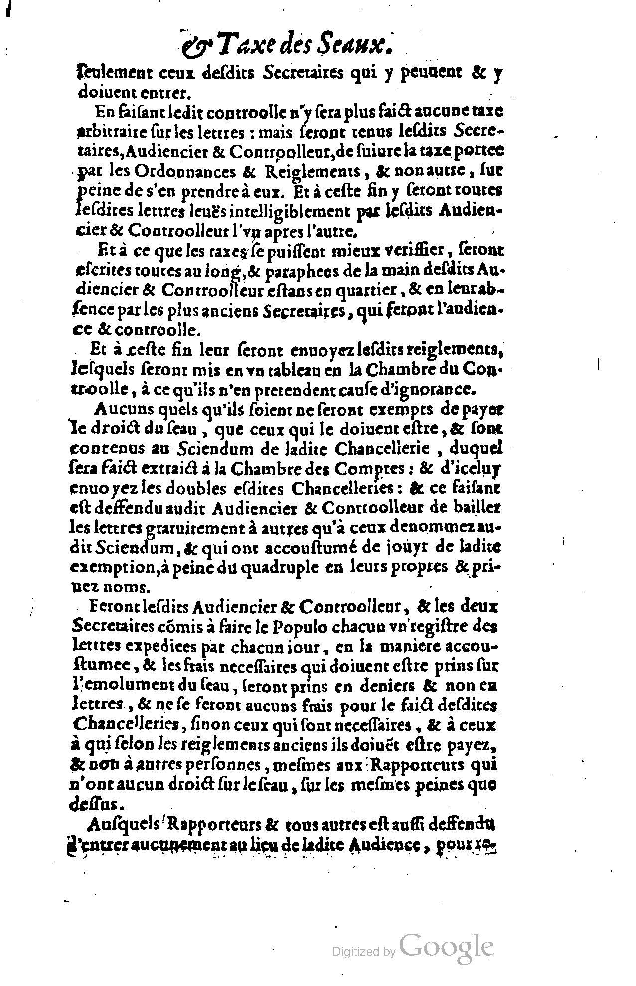 1614 - Jean Richer - Trésor du nouveau style et protocole de la chancellerie de France - BSB Munich