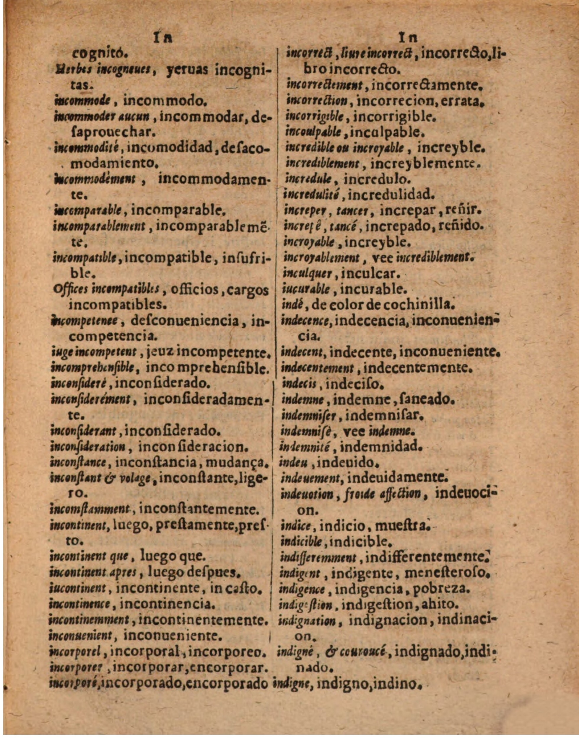 1624 - Hubert Antoine - Trésor des deux langues espagnole et française (Seconde partie) - BSB Munich