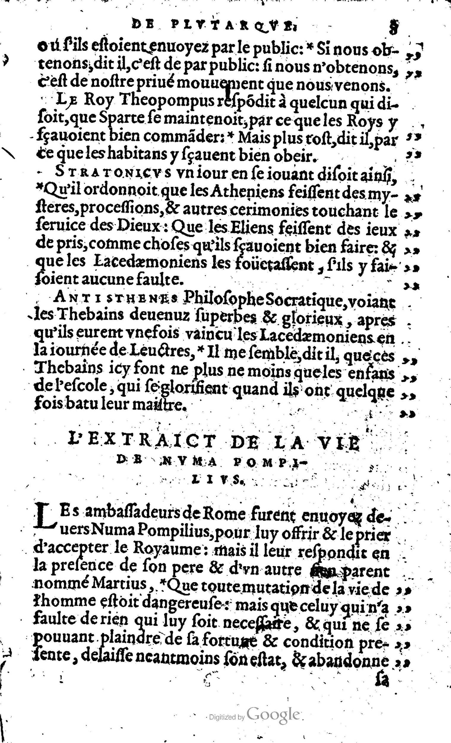 1568 - Willem Silvius - Trésor des vies de Plutarque - Anvers Plantin-Moretus