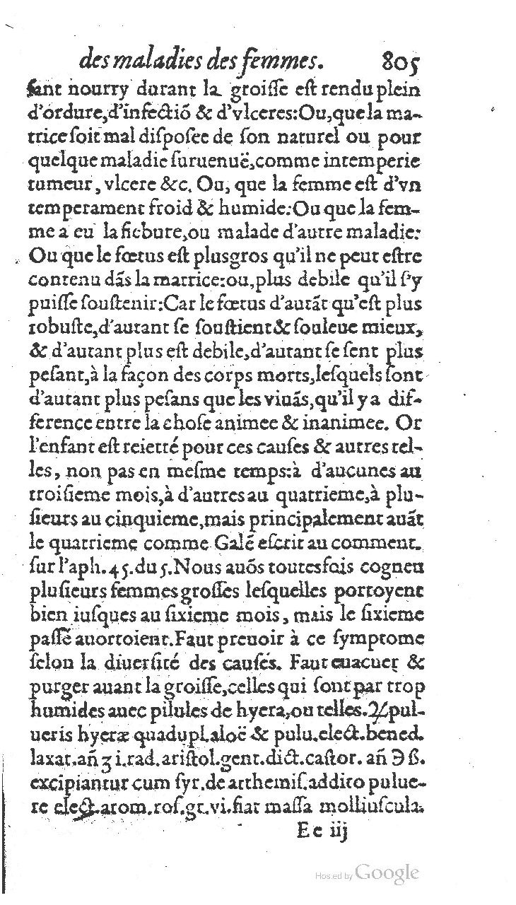 1585 - Jacques du Puis - Trésor des remèdes secrets pour les maladies des femmes - BnF