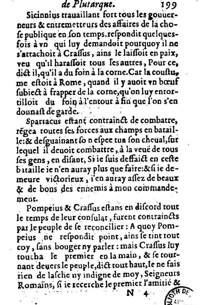 1611 - Pierre Rigaud - Trésor des vies de Plutarque - BM Lyon