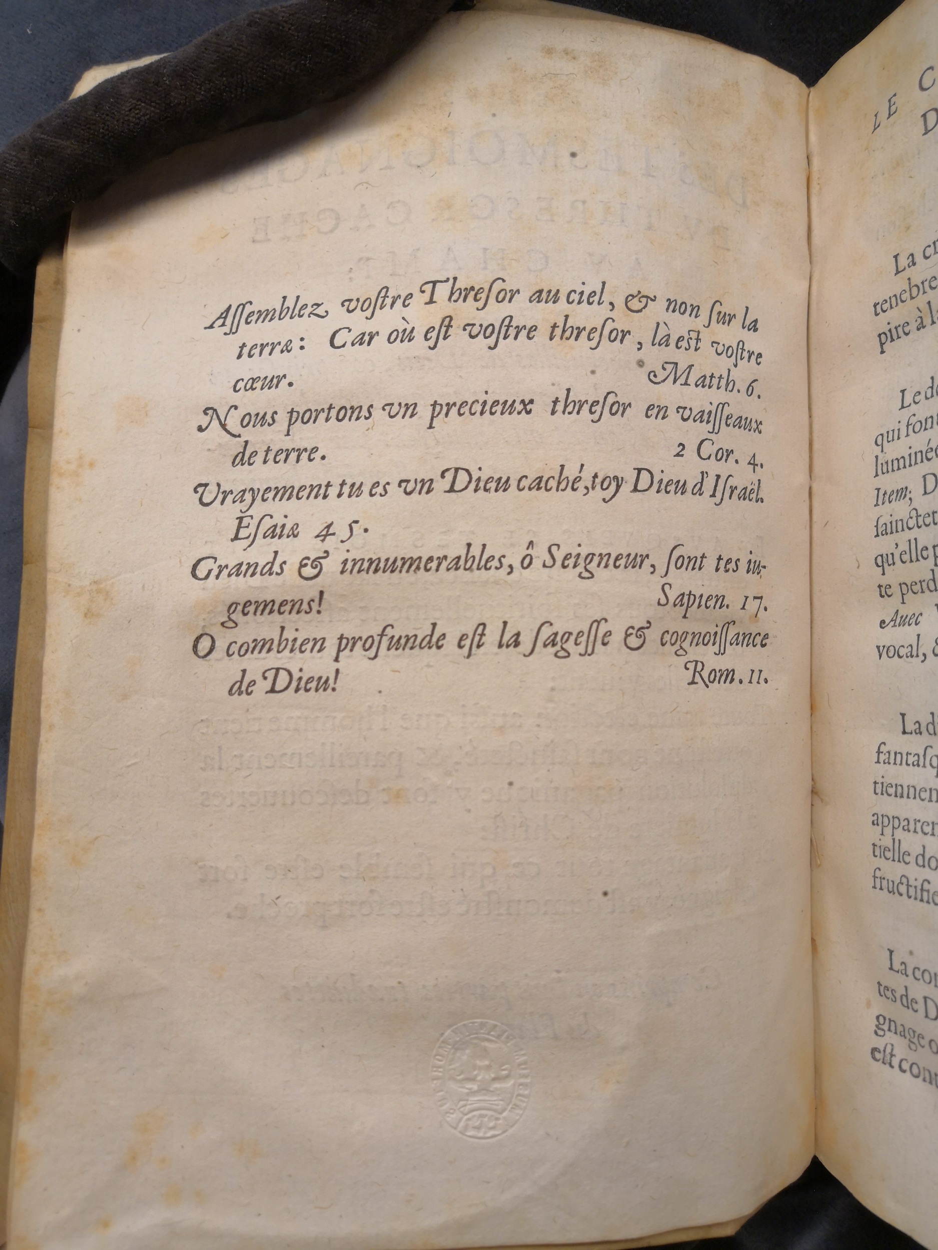 1581c. - Christophe Plantin - Le Livre des témoignages du Trésor caché au champ (Livres 2, 4, 6 et 7) - Anvers Musée Plantin Moretus