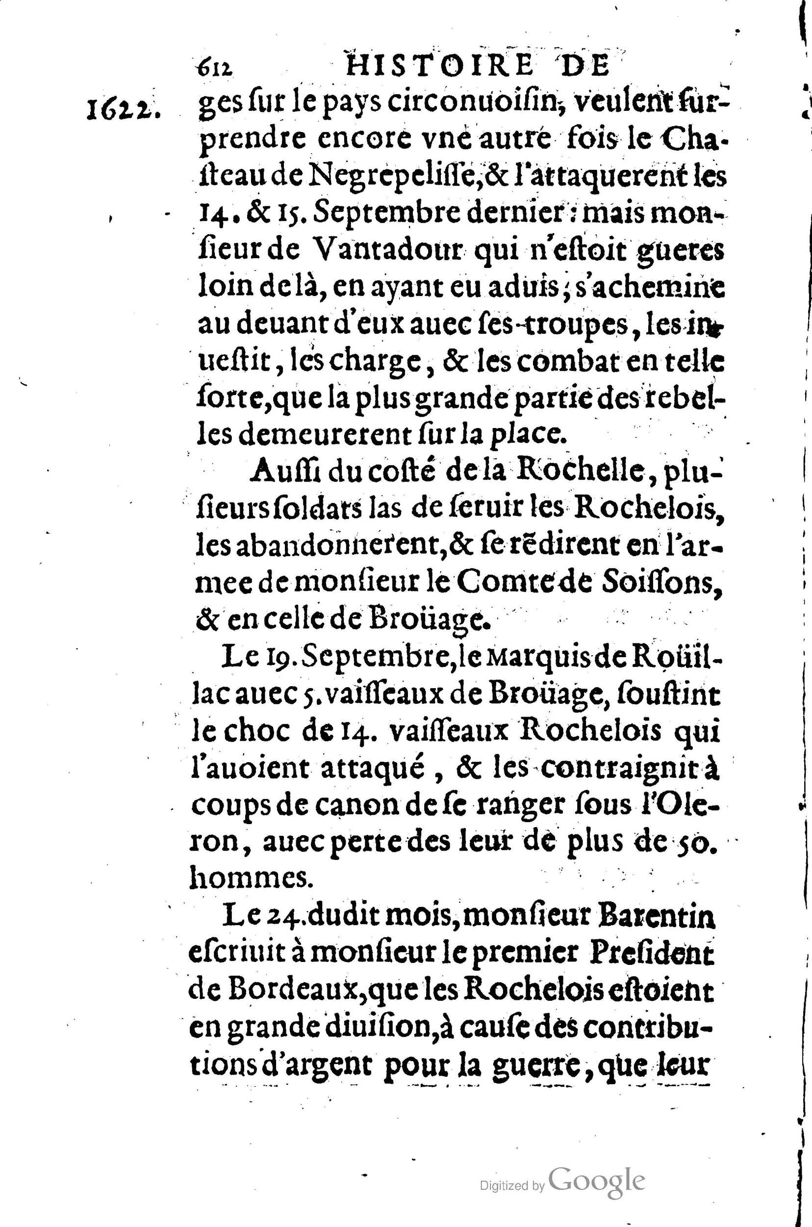 1623 - Joseph Bouillerot - Trésor de l’histoire générale de notre temps - BM Lyon