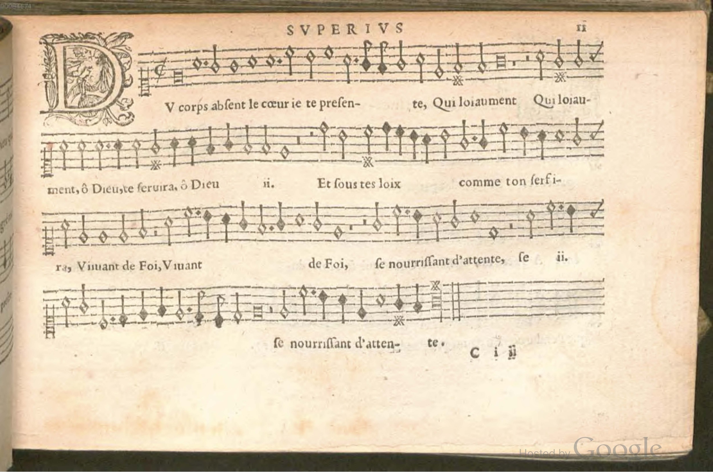 1576 - [Pierre de Saint-André] - Trésor de musique d’Orlande de Lassus Superius - BSB Munich