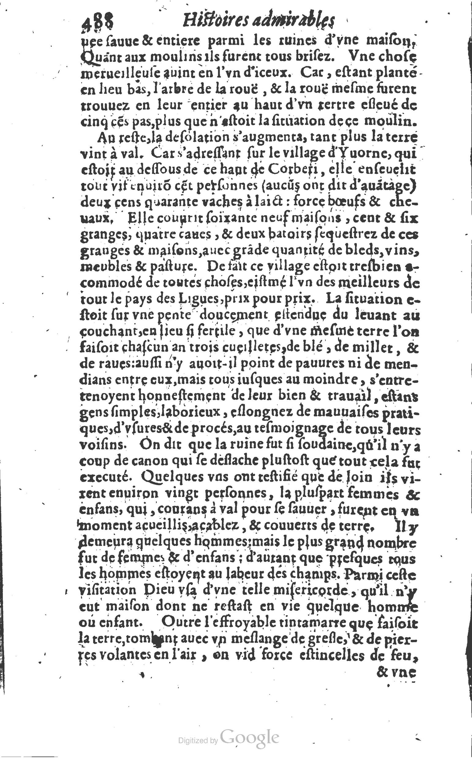 1610 - Paul Marceau - Trésor d’histoires admirables et mémorables - Princeton