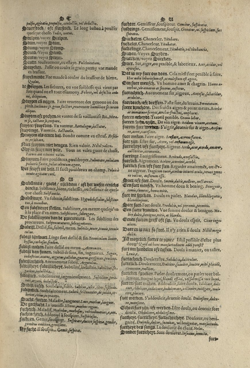 1573 - Christophe Plantin - Trésor du langage bas-allemand - Greifswald