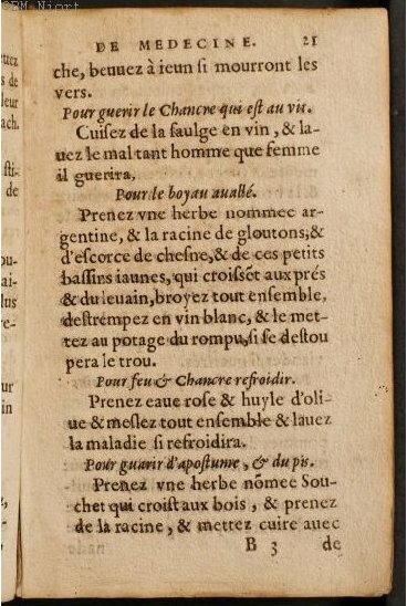 1586 - Benoît Rigaud - Trésor des fleurs et secrets de médecine - Université Paris Cité