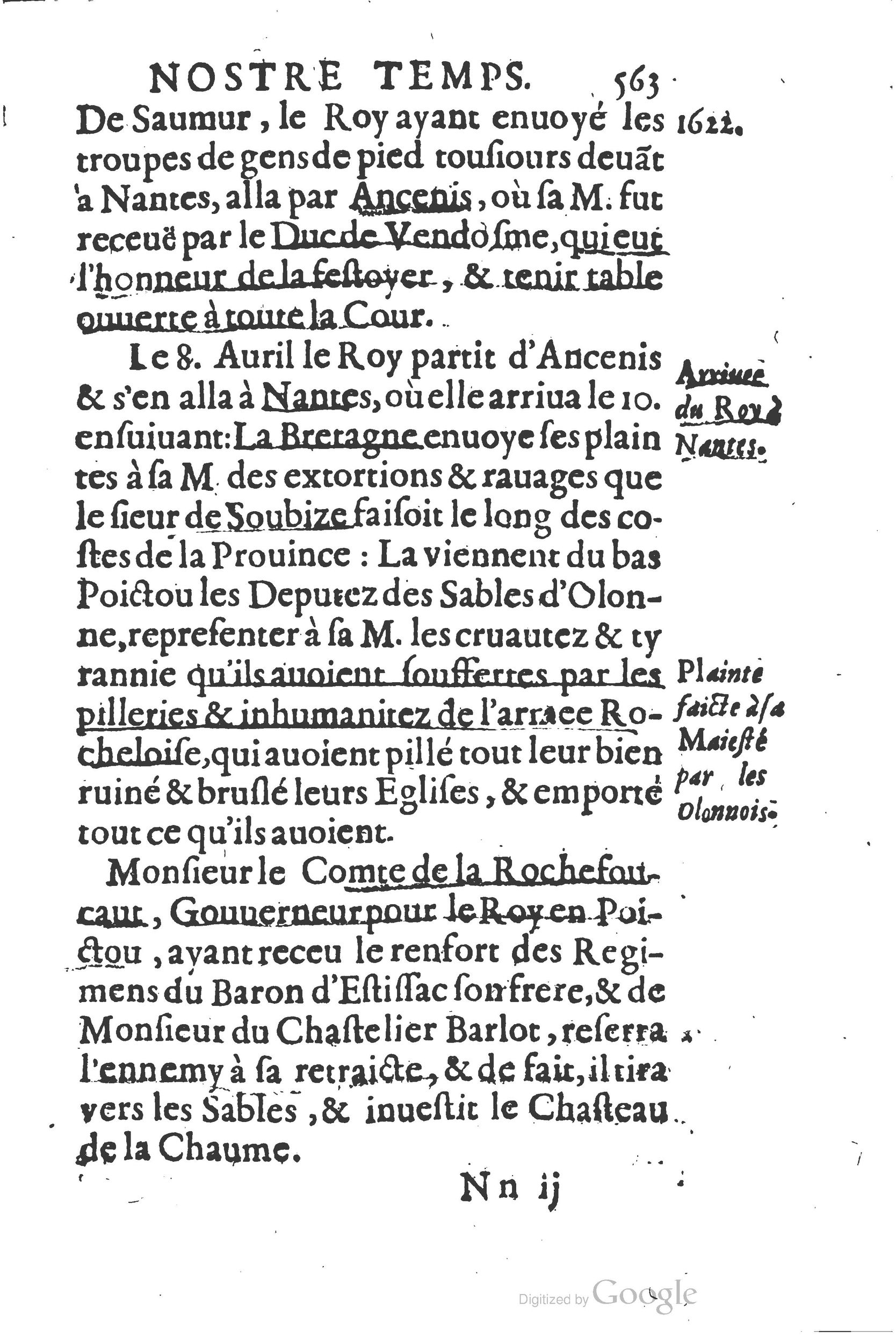 1626 - Joseph Bouillerot - Trésor de l’histoire générale de notre temps - BSB Munich