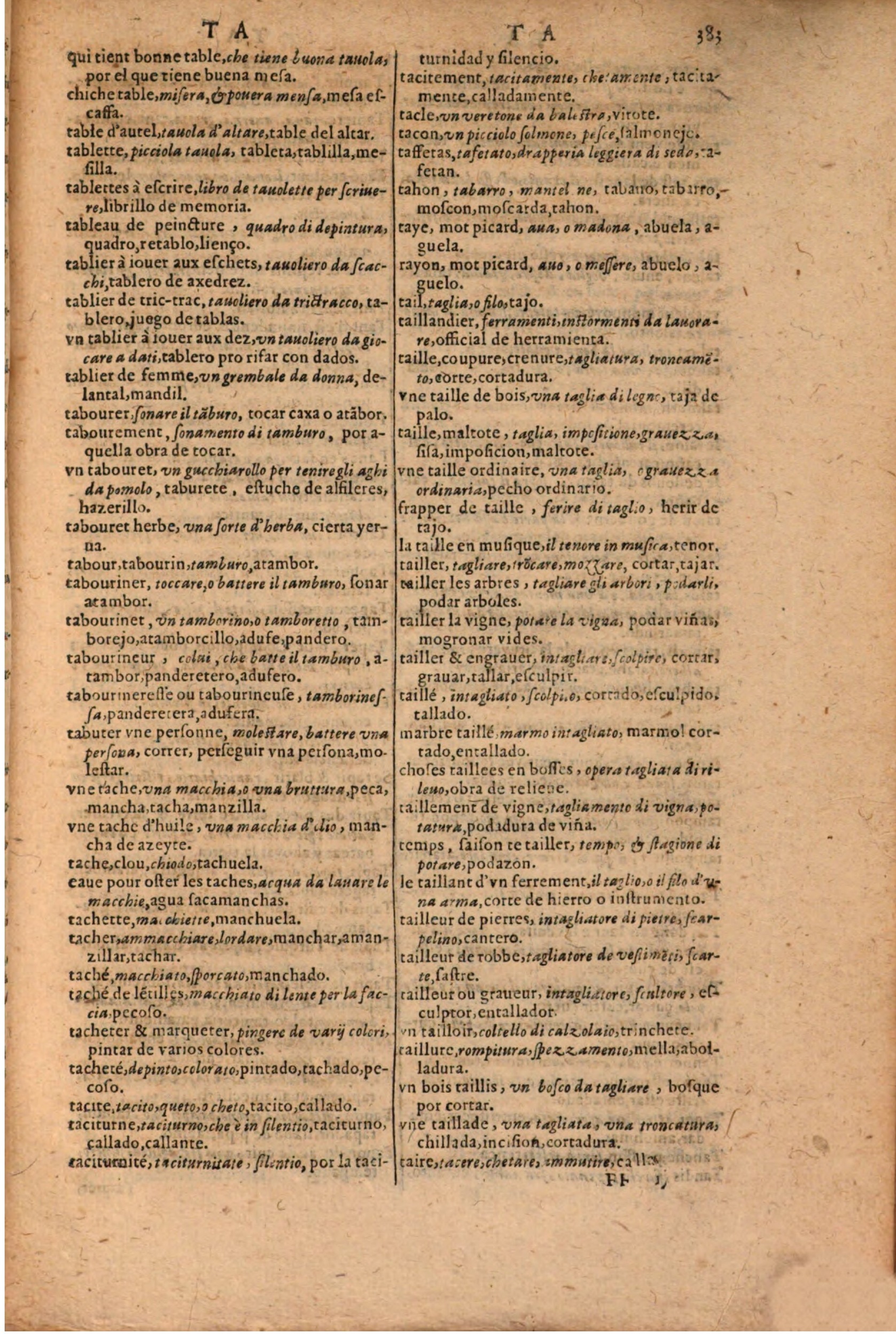 1616 - Pierre de la Rovière - Trésor des trois langues (Seconde partie) - BSB Munich