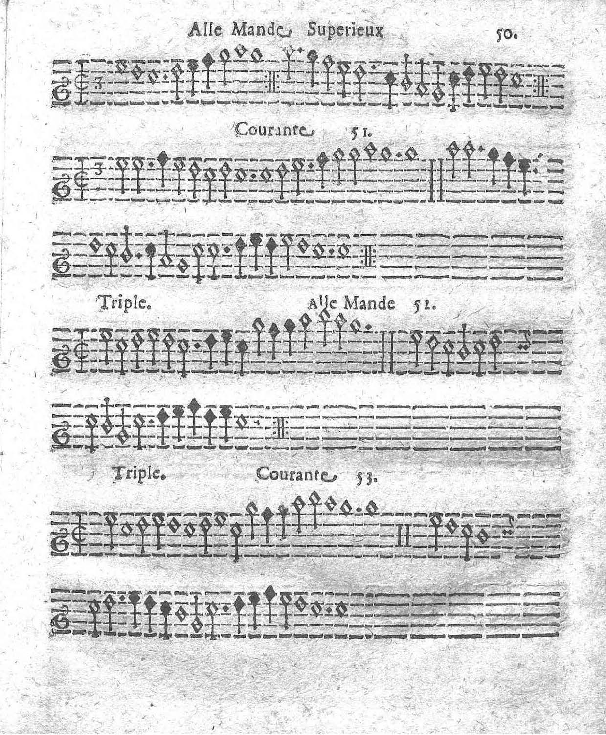 1621 - Jehan Weidnern - Trésor de toutes sortes de danses nouvelles à la française, allemande, espagnole, et italienne, à cinq et six parties - Vatican Apostolic Library