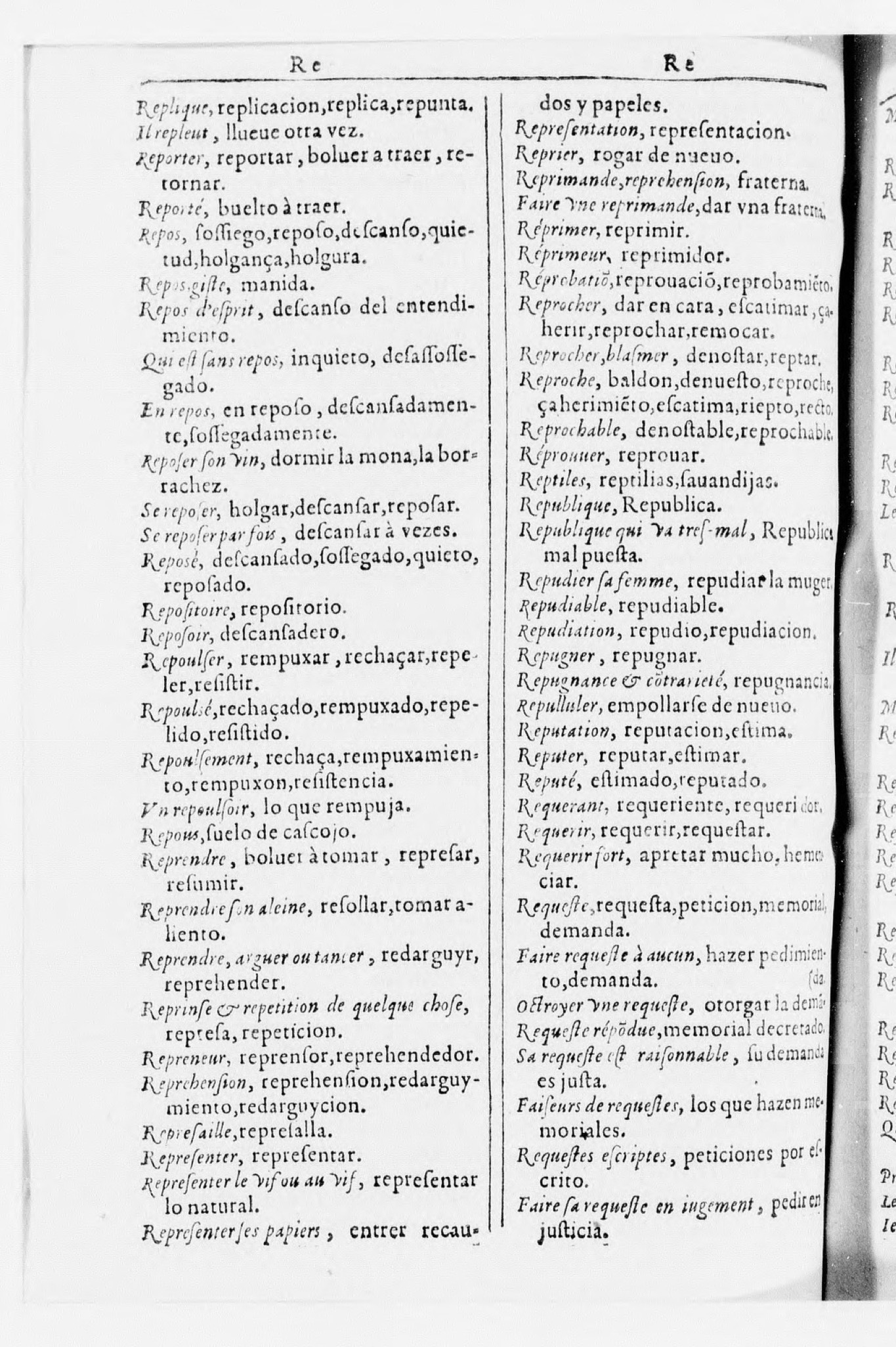 1616 - Veuve Marc Orry - Trésor des deux langues espagnole et française (Seconde partie) - BnF 1616 - Veuve Marc Orry - Trésor des deux langues espagnole et française (Seconde partie) - BnF