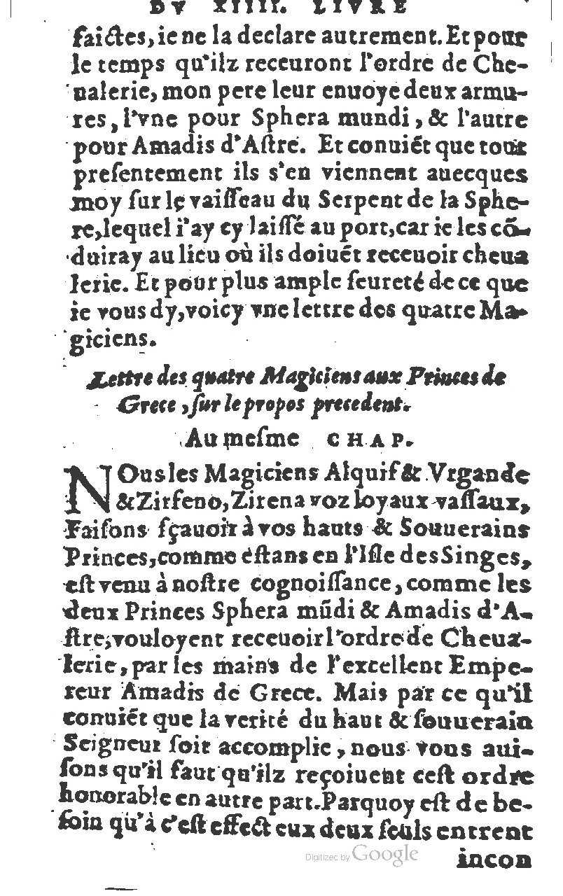 1582 - Jean Huguetan - Trésor des Amadis T. 1 - BM Lyon