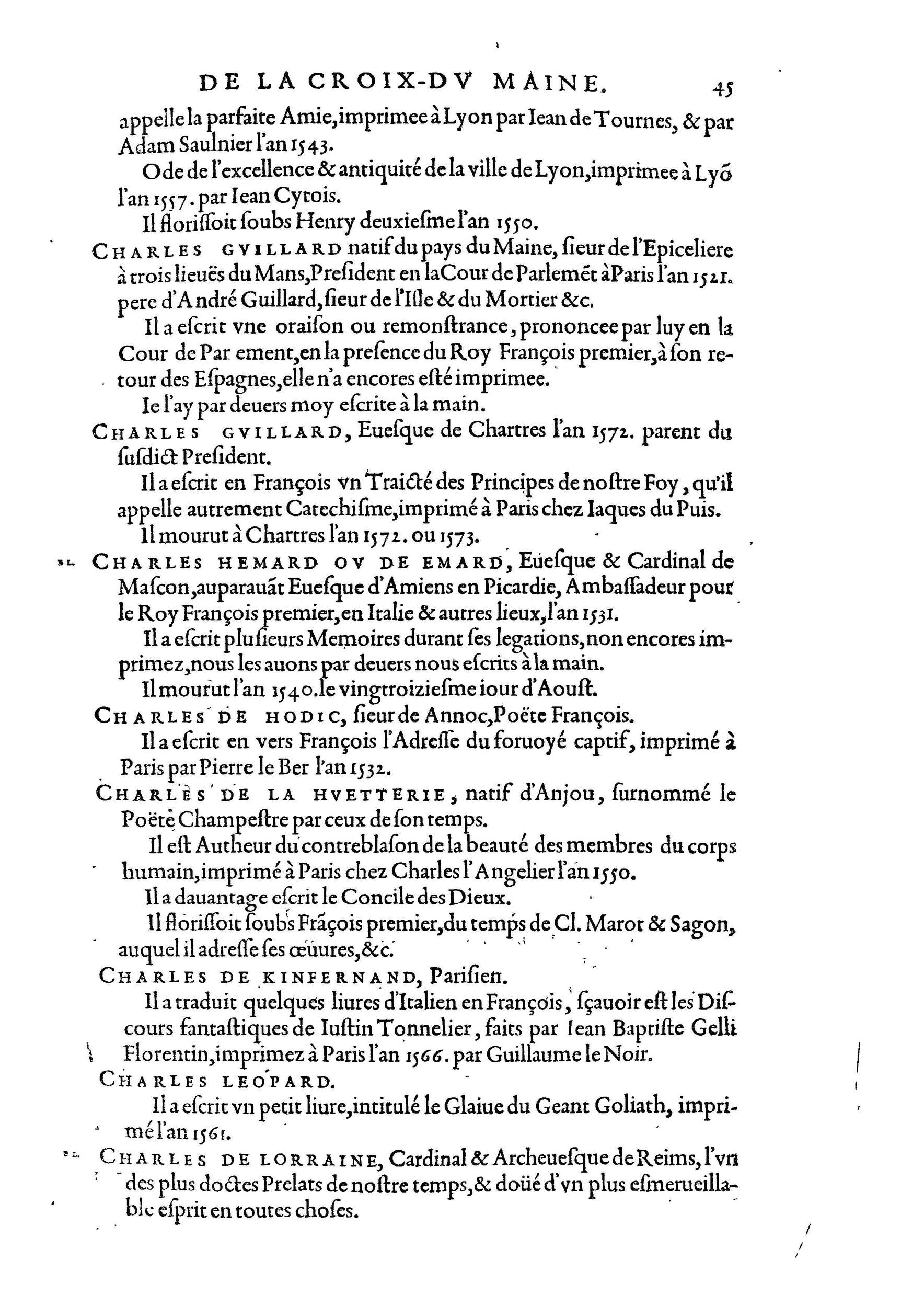 1584 - Abel L&#039;Angelier - Bibliothèques françaises - BnF