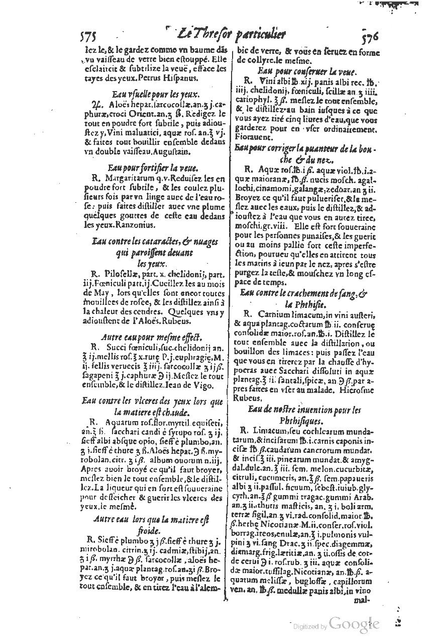 1616 - Étienne Gamonet - Grand trésor ou dispensaire - BSB Munich