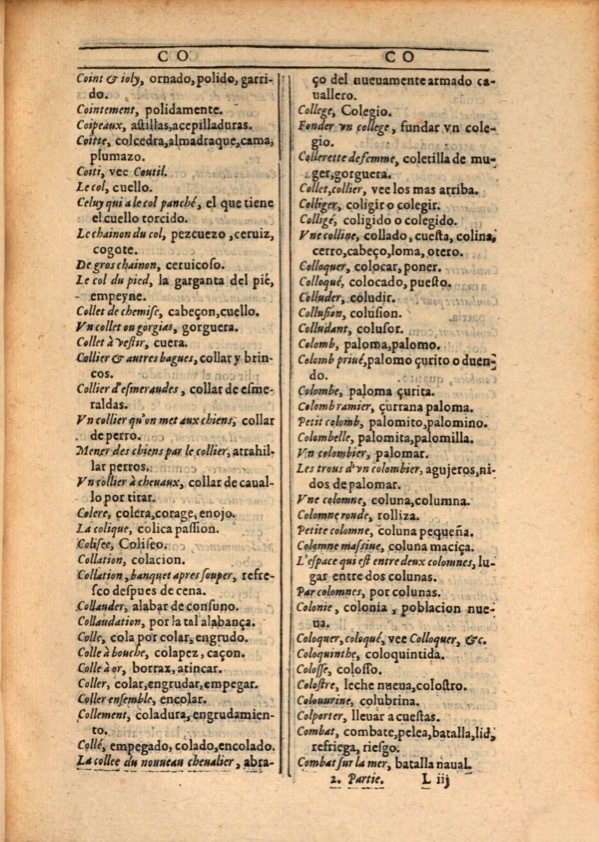 1607 - Marc Orry - Trésor des deux langues espagnole et française (Première et Seconde parties) - ÖNB Wien 1607 - Marc Orry - Trésor des deux langues espagnole et française (Première et Seconde parties) - ÖNB Wien