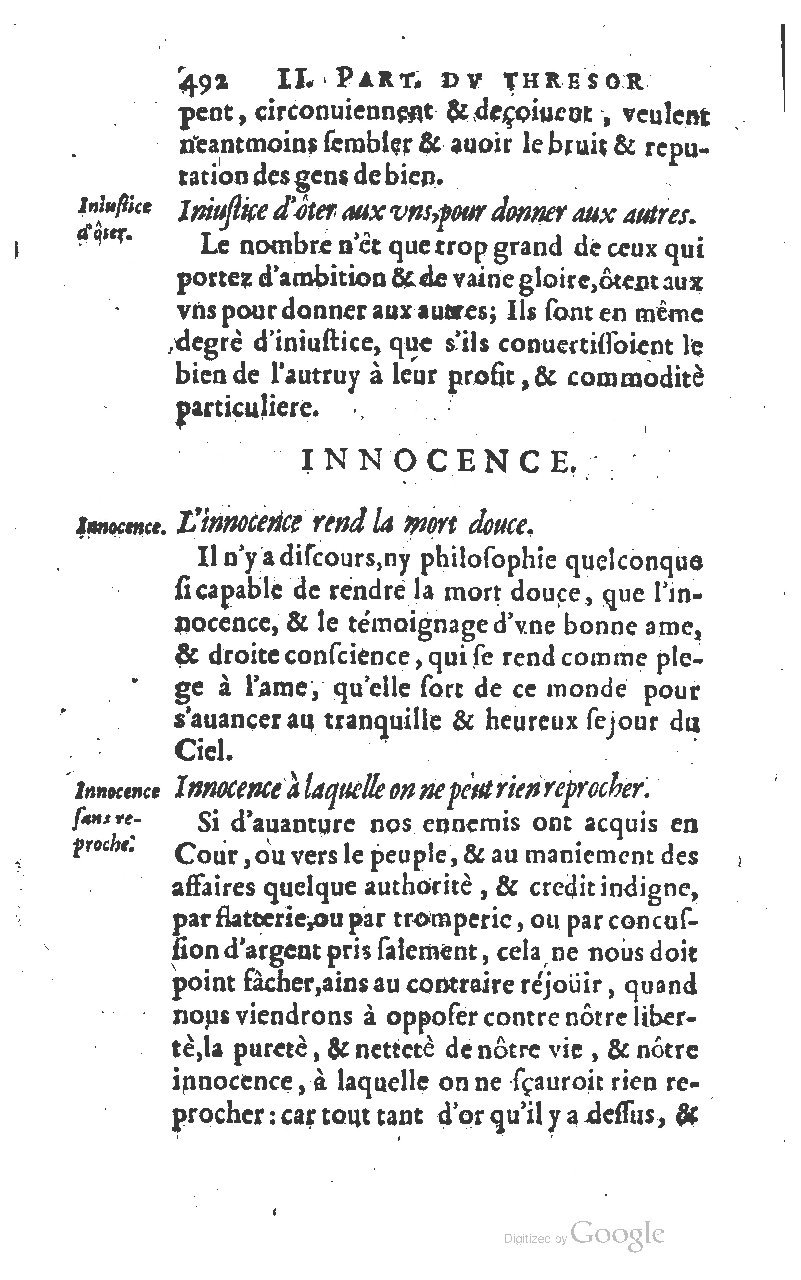 1610 - Louis Coste - Trésor de l’éloquence française (Seconde partie) - BM Lyon