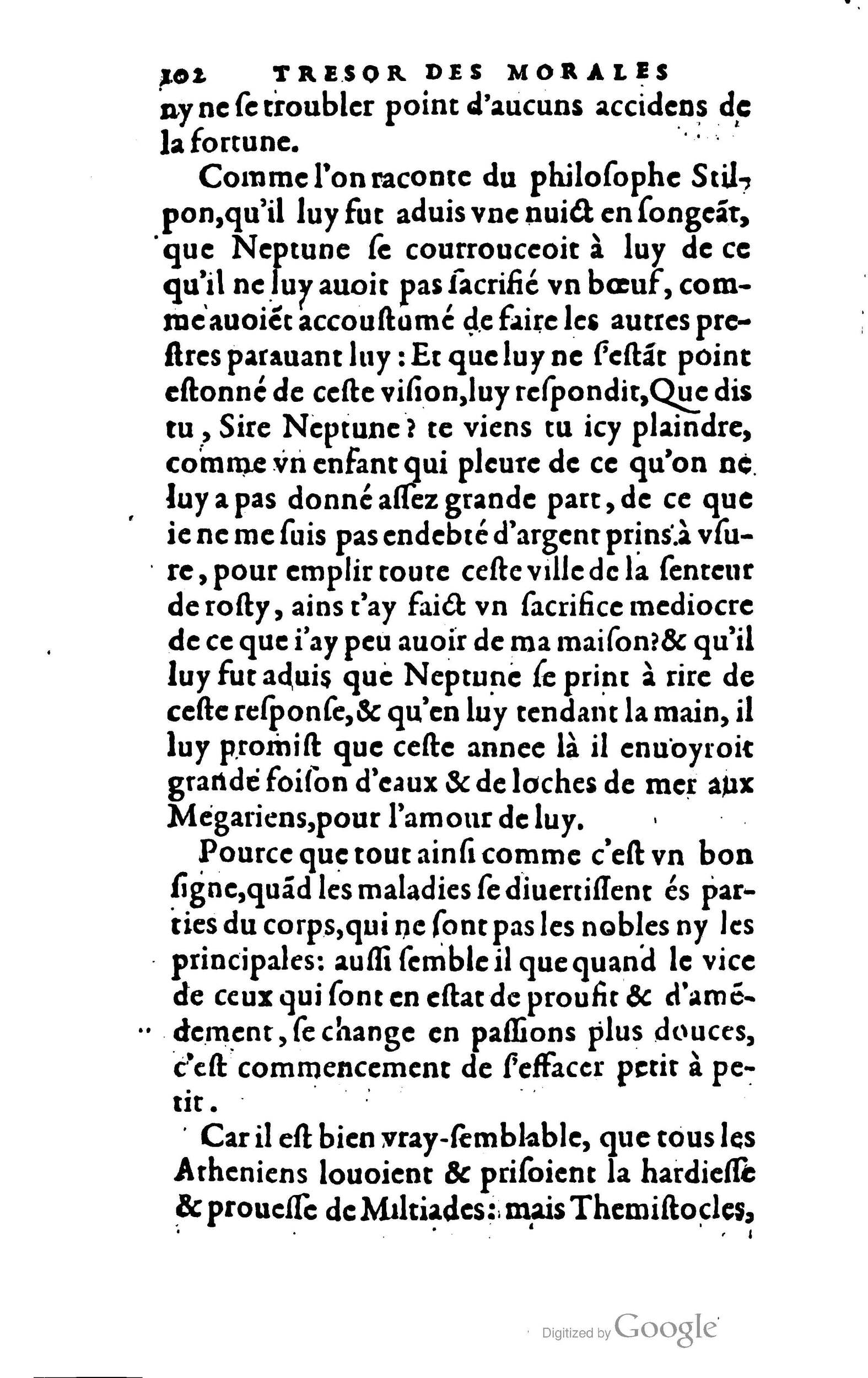 1578 - Jean Poupy - Trésor des morales de Plutarque - BSB Munich