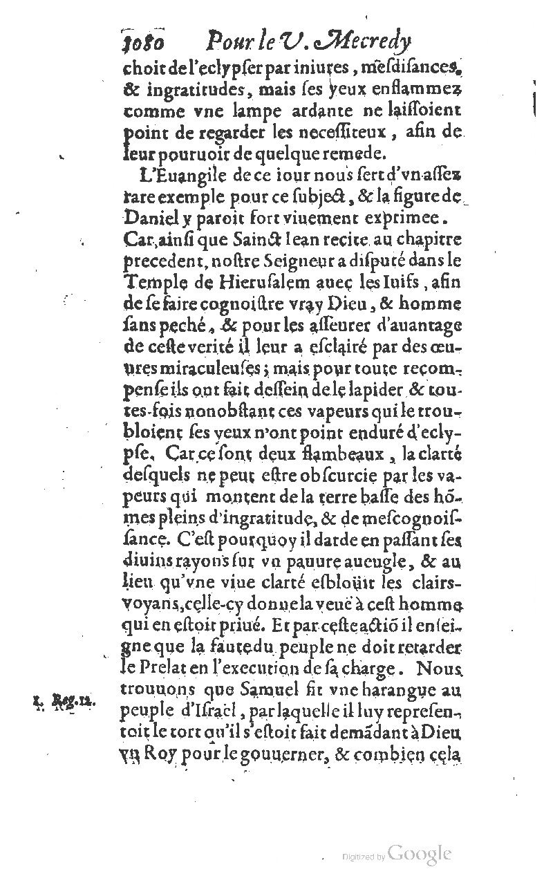 1607 - Nicolas Du Fossé - Trésor quadragésimal - T 01 - BM Lyon