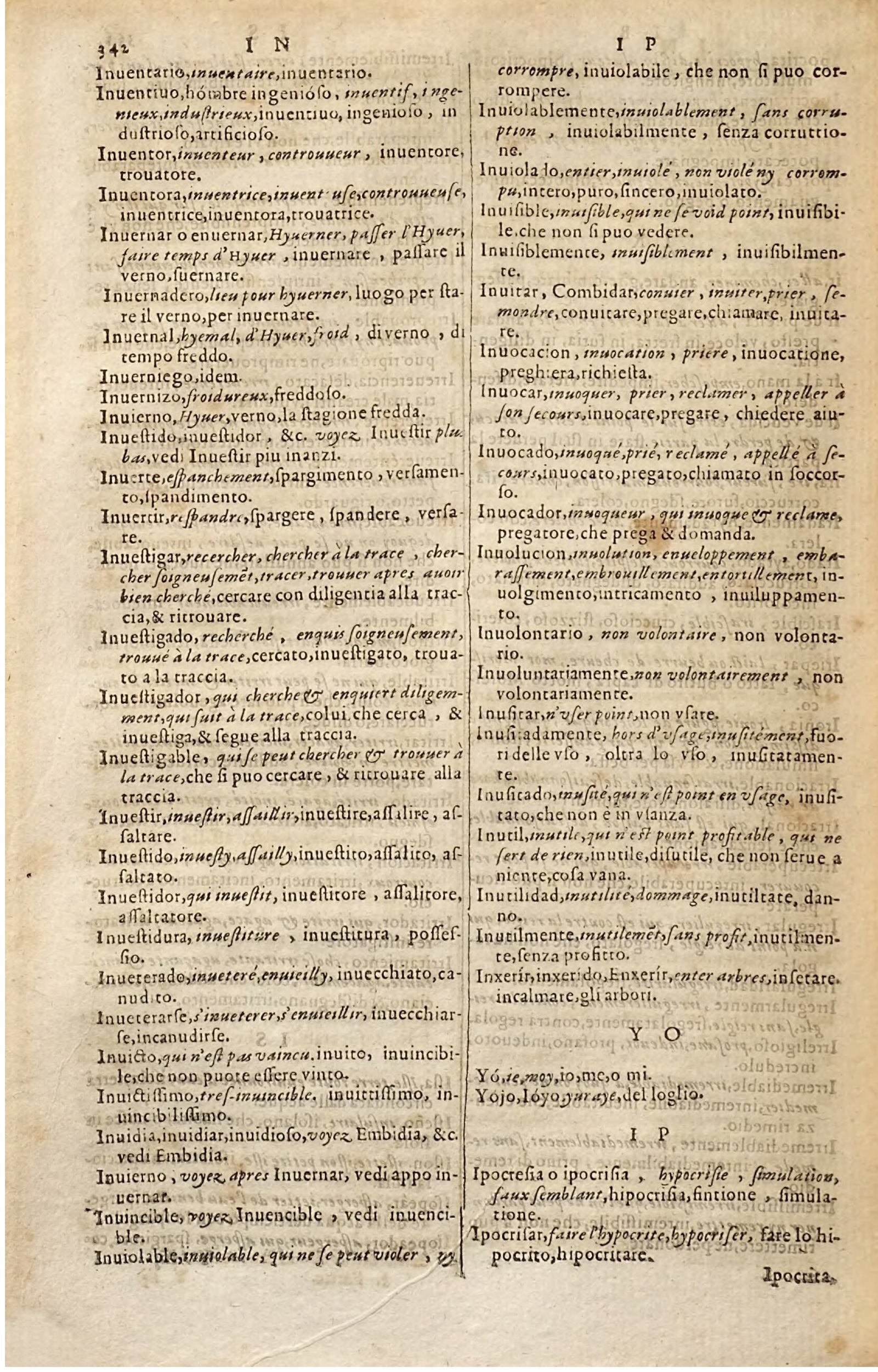 1627 - Jacques Crespin - Trésor des trois langues - Regensburg