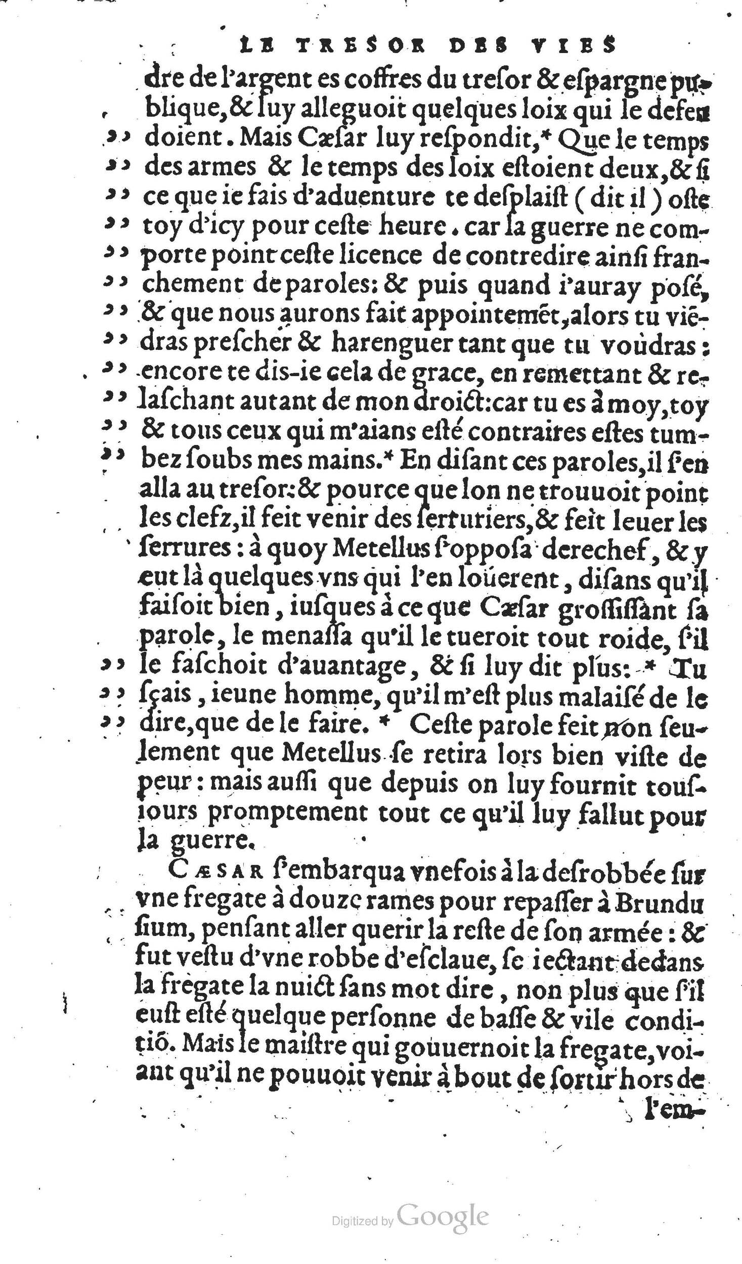 1567 - Willem Silvius - Trésor des vies de Plutarque - Anvers Musée Plantin-Moretus