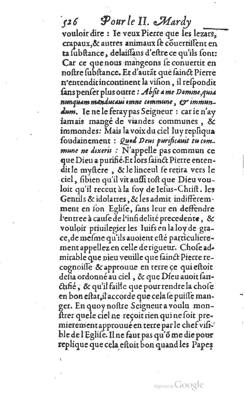 1607 - Nicolas Du Fossé - Trésor quadragésimal - T 01 - BM Lyon