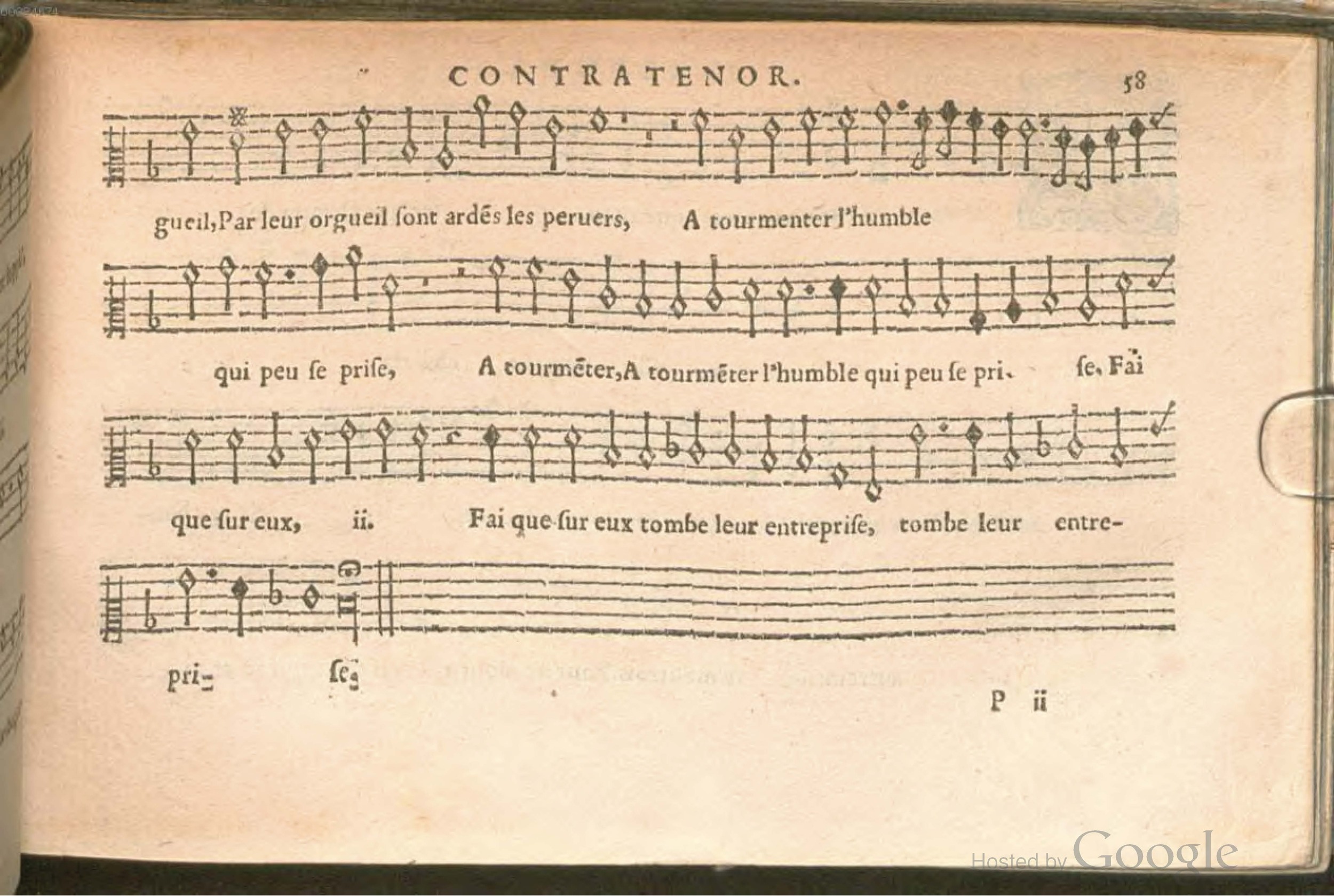 1576 - [Pierre de Saint-André] - Trésor de musique d’Orlande de Lassus Contratenor - BSB Munich