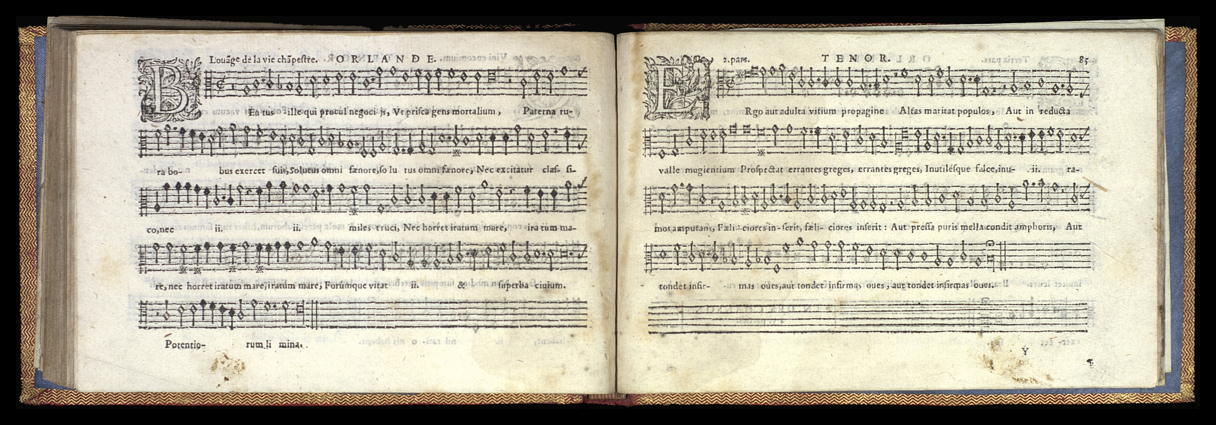 1582 - [Pierre de Saint-André] - Trésor de musique d’Orlande de Lassus Tenor - Mons