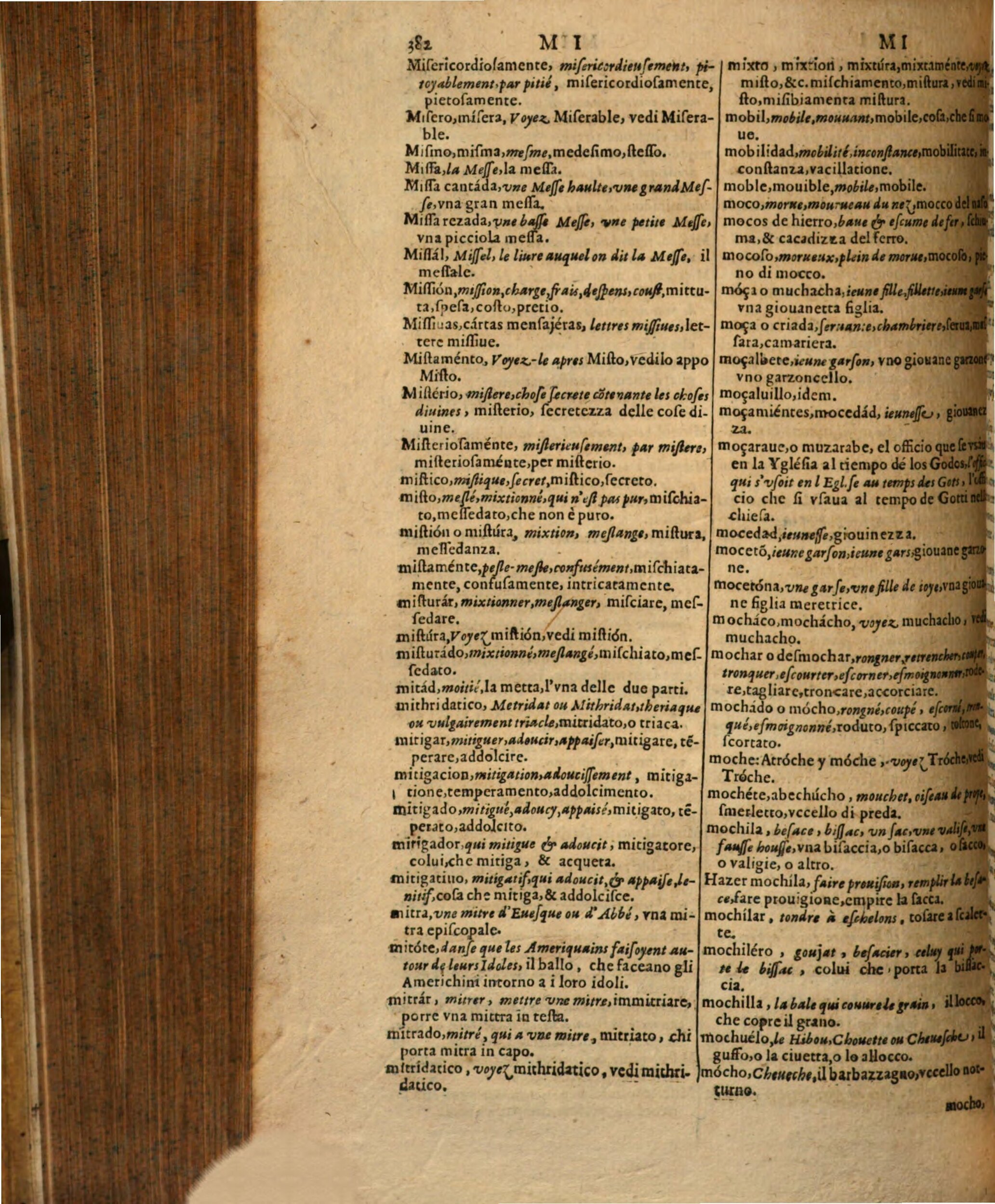 1617 - Samuel Crespin - Trésor des trois langues espagnole, française et italienne (Première partie) - Regensburg