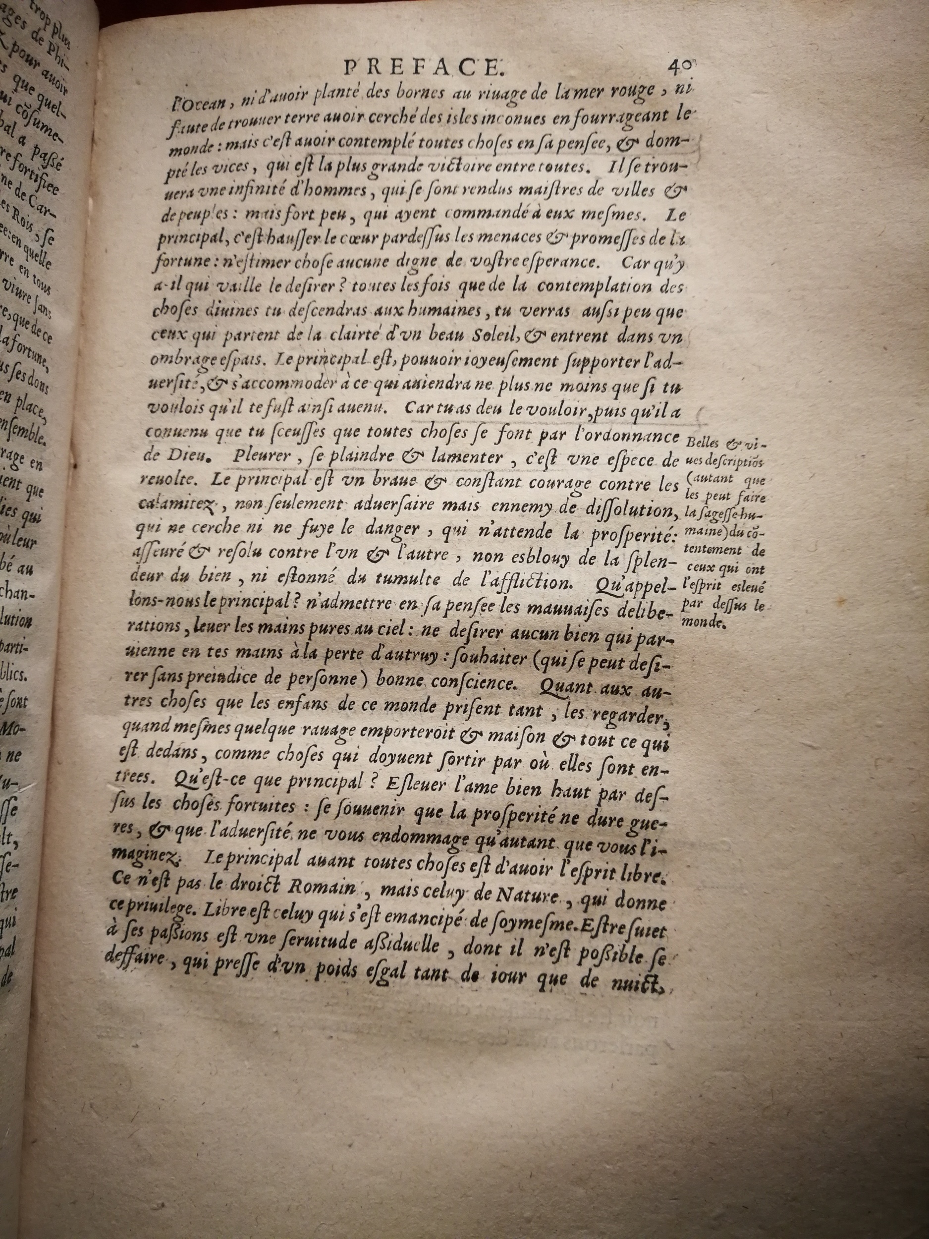 1595 - Jean Houzé - Œuvres morales et mêlées de Sénèque, Trésor de philosophie morale - T. 3 - BnF
