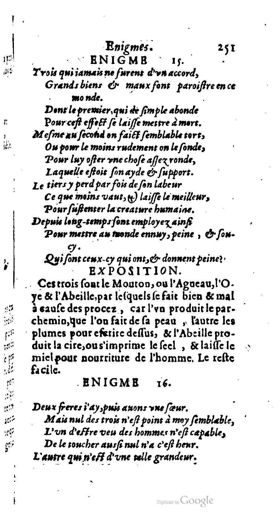 1611 - Romain de Beauvais - Trésor des récréations - BM Lyon