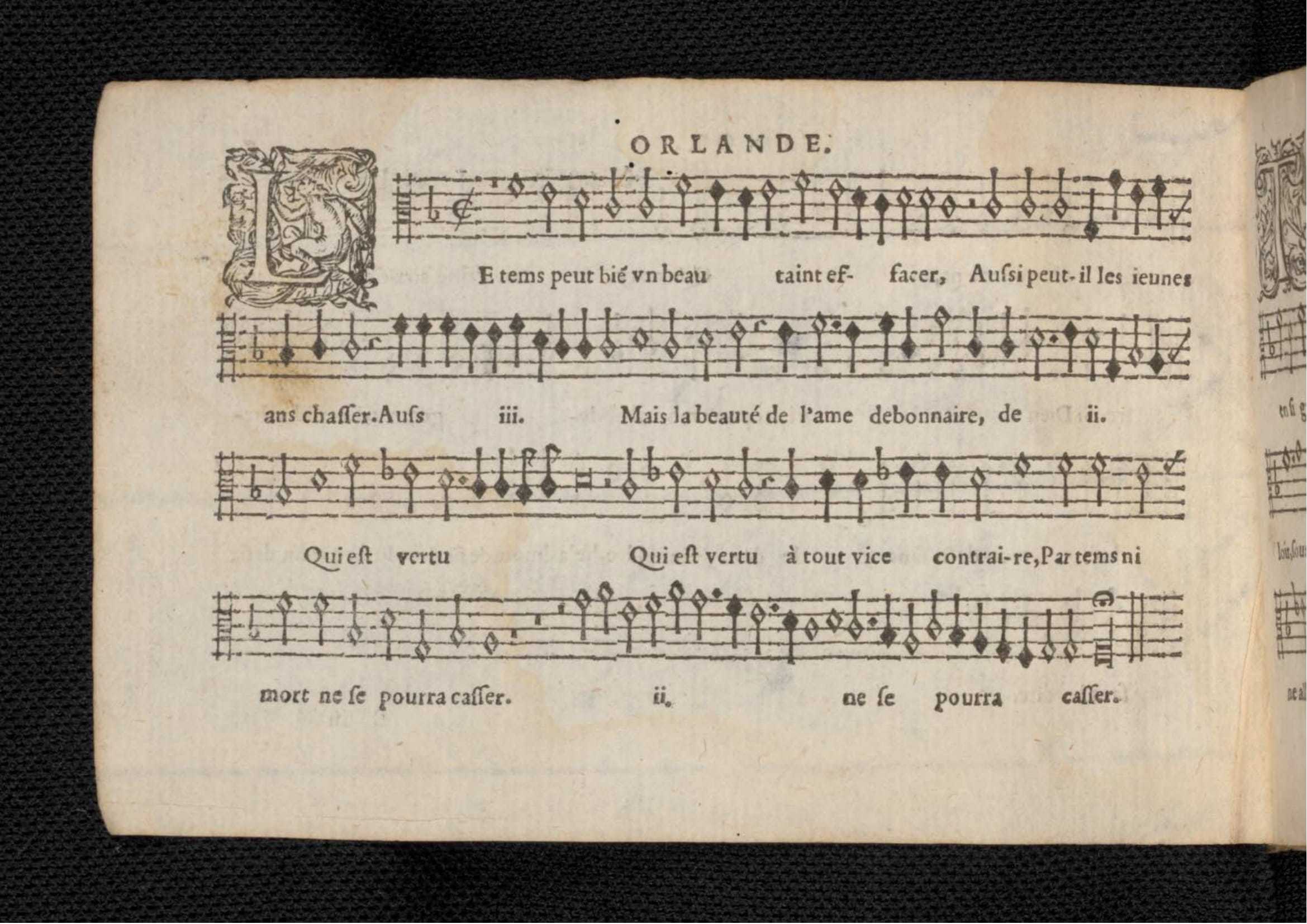1576 - [Pierre de Saint-André] - Trésor de musique d’Orlande de Lassus Tenor - KBR Bruxelles