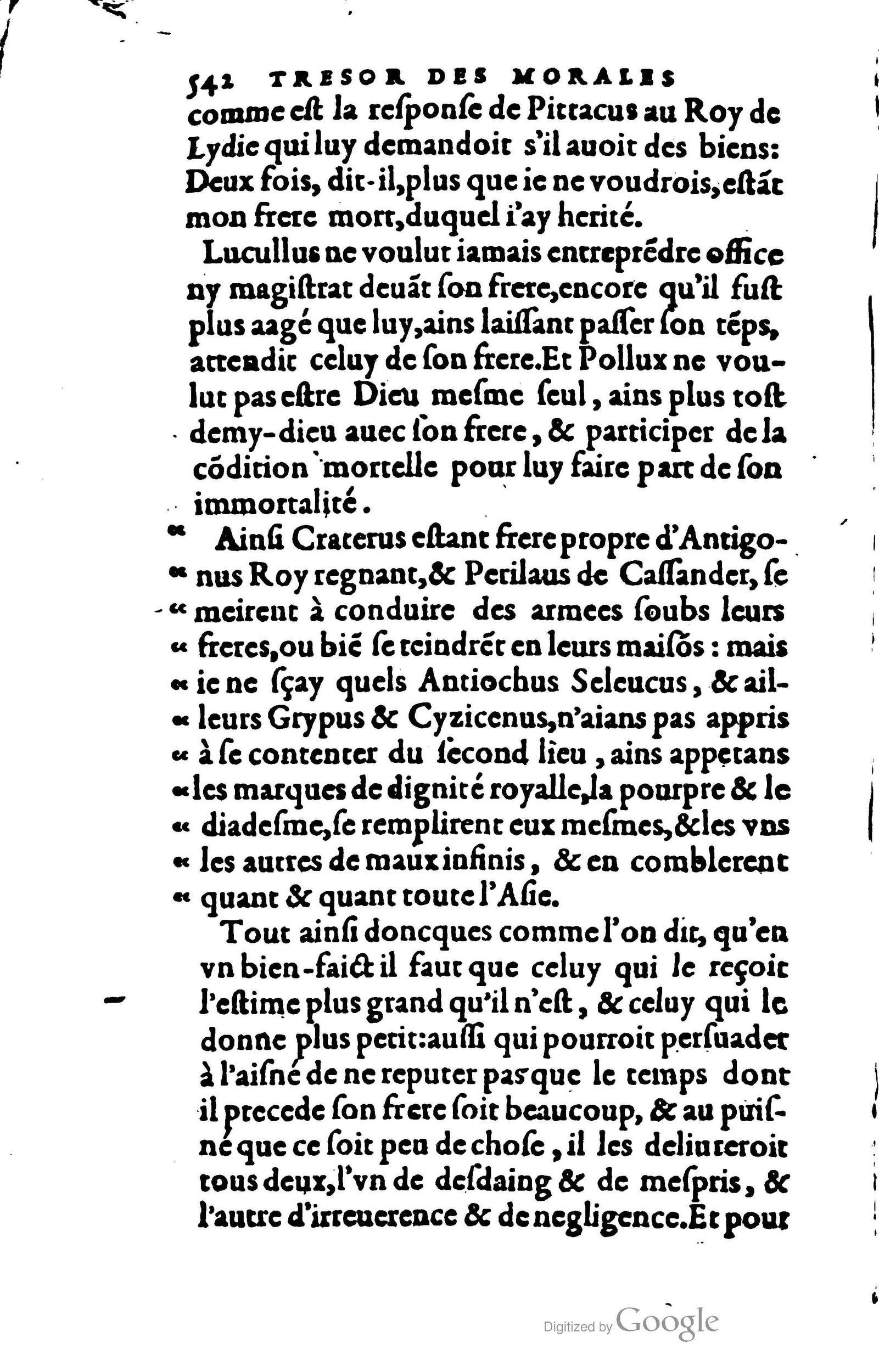 1578 - Jean Poupy - Trésor des morales de Plutarque - BSB Munich